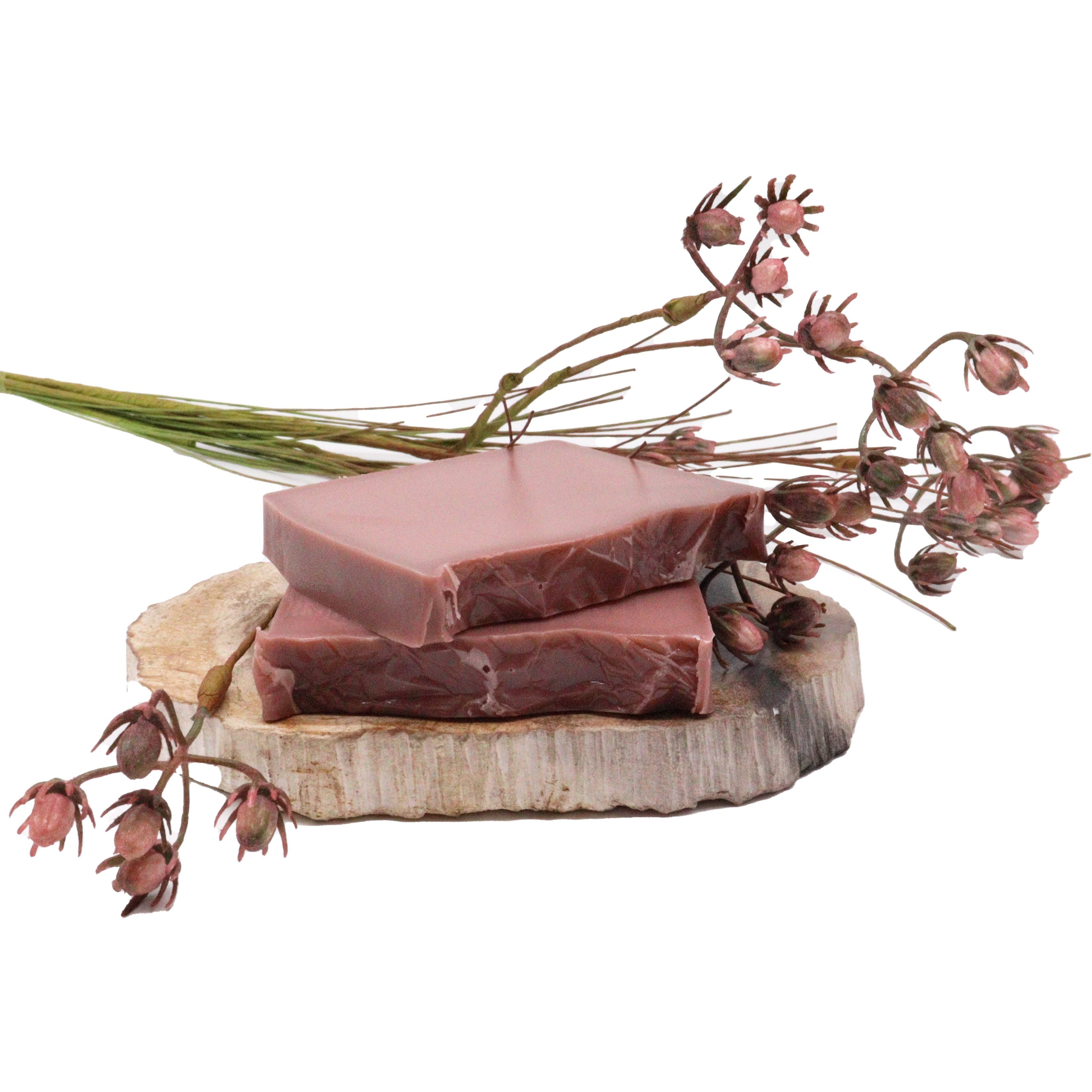 Pack of 13 raspberry and vanilla soap bars