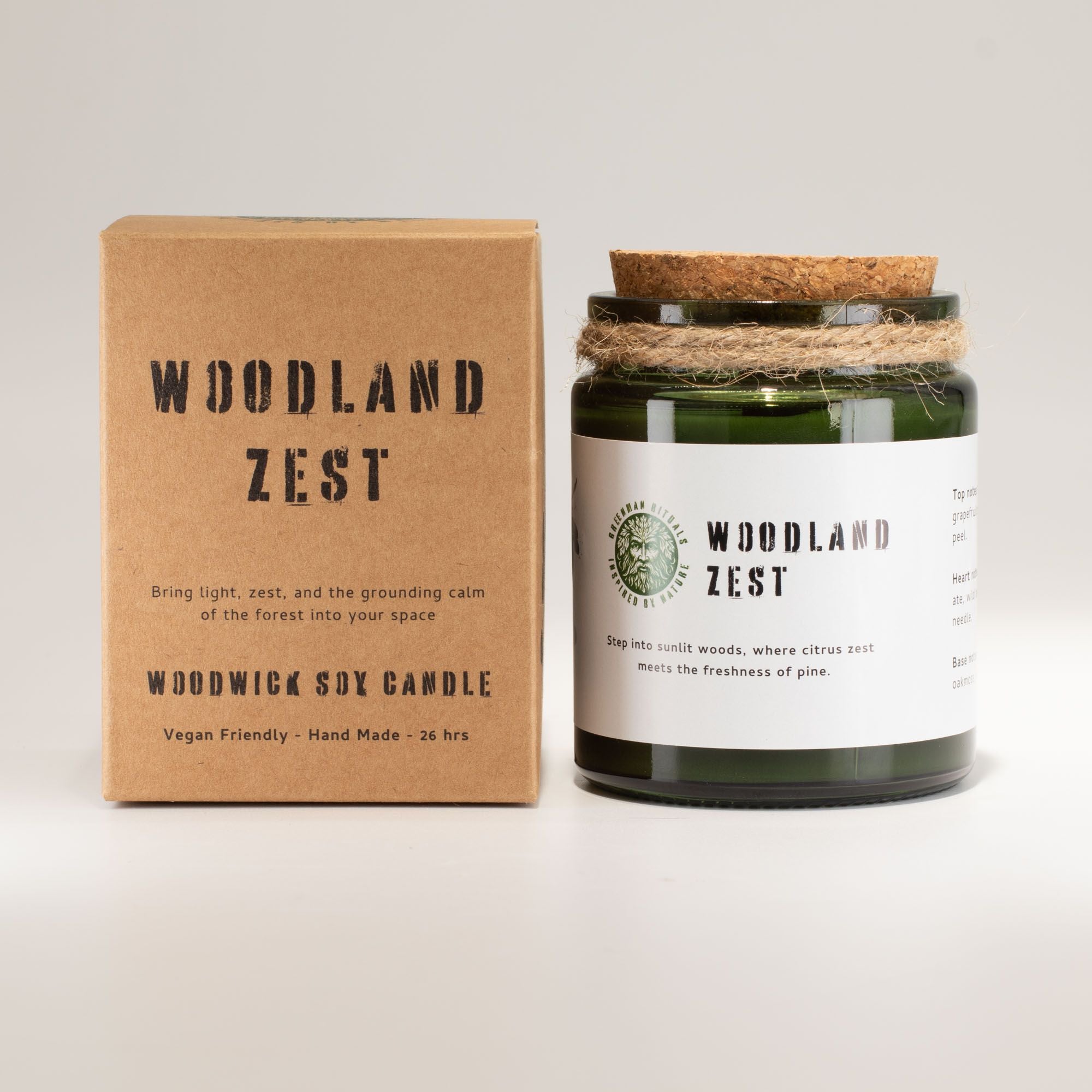 Vela de Soja Greenman Woodwick Essência da Floresta