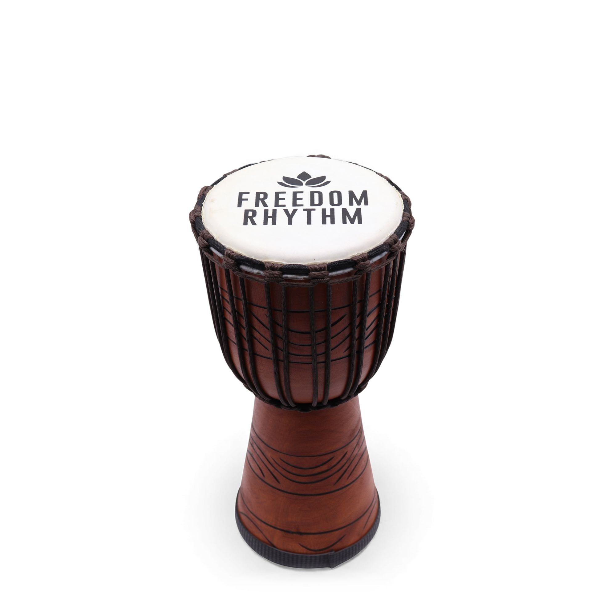 Tambor Djembé Profissional Médio - Ritmo da Liberdade (Agudo) - 40 cm (18 cm diâmetro)