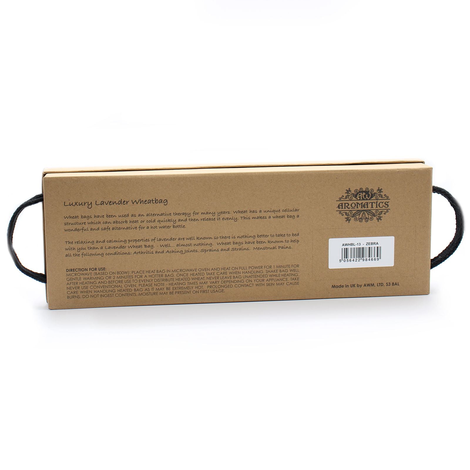 Bolsa de Trigo de Lavanda Premium em Caixa de Presente – Zebra