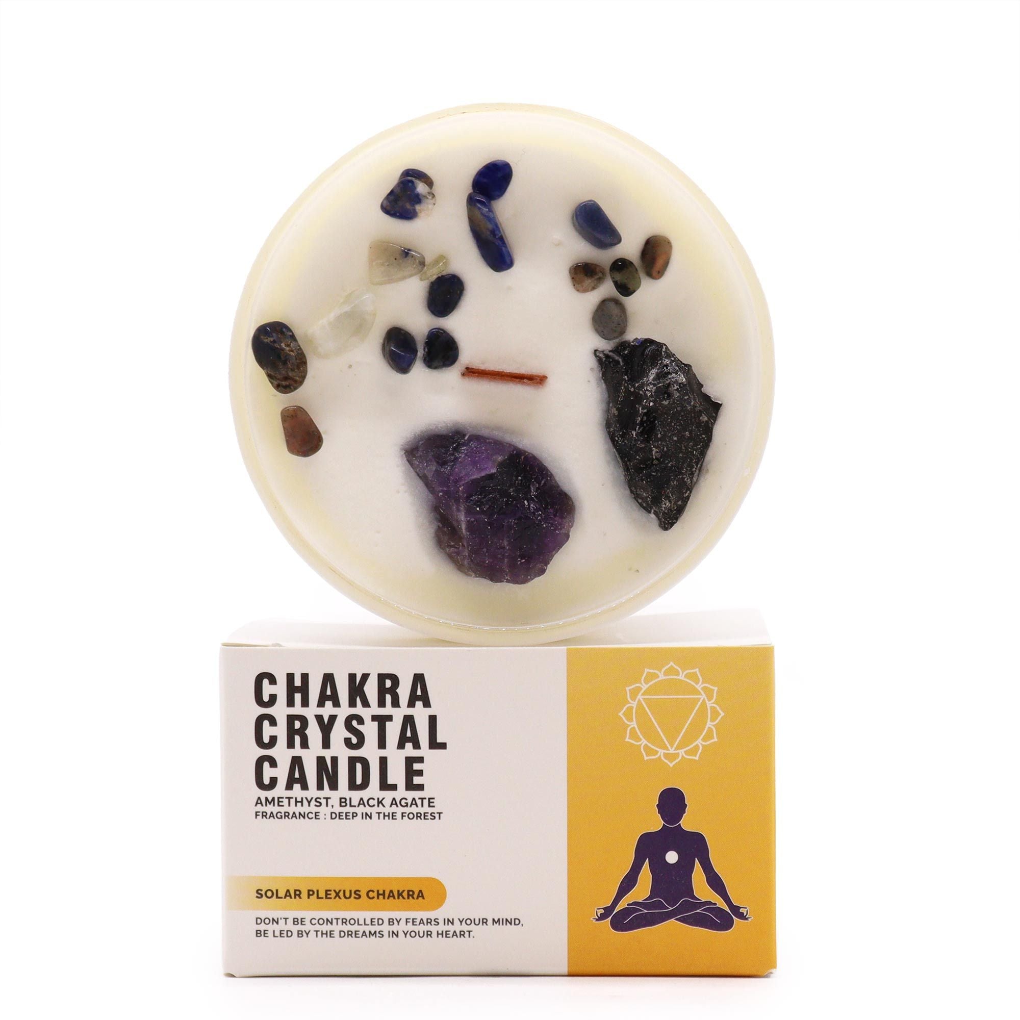 Vela de Cristal Chakra Plexo Solar
