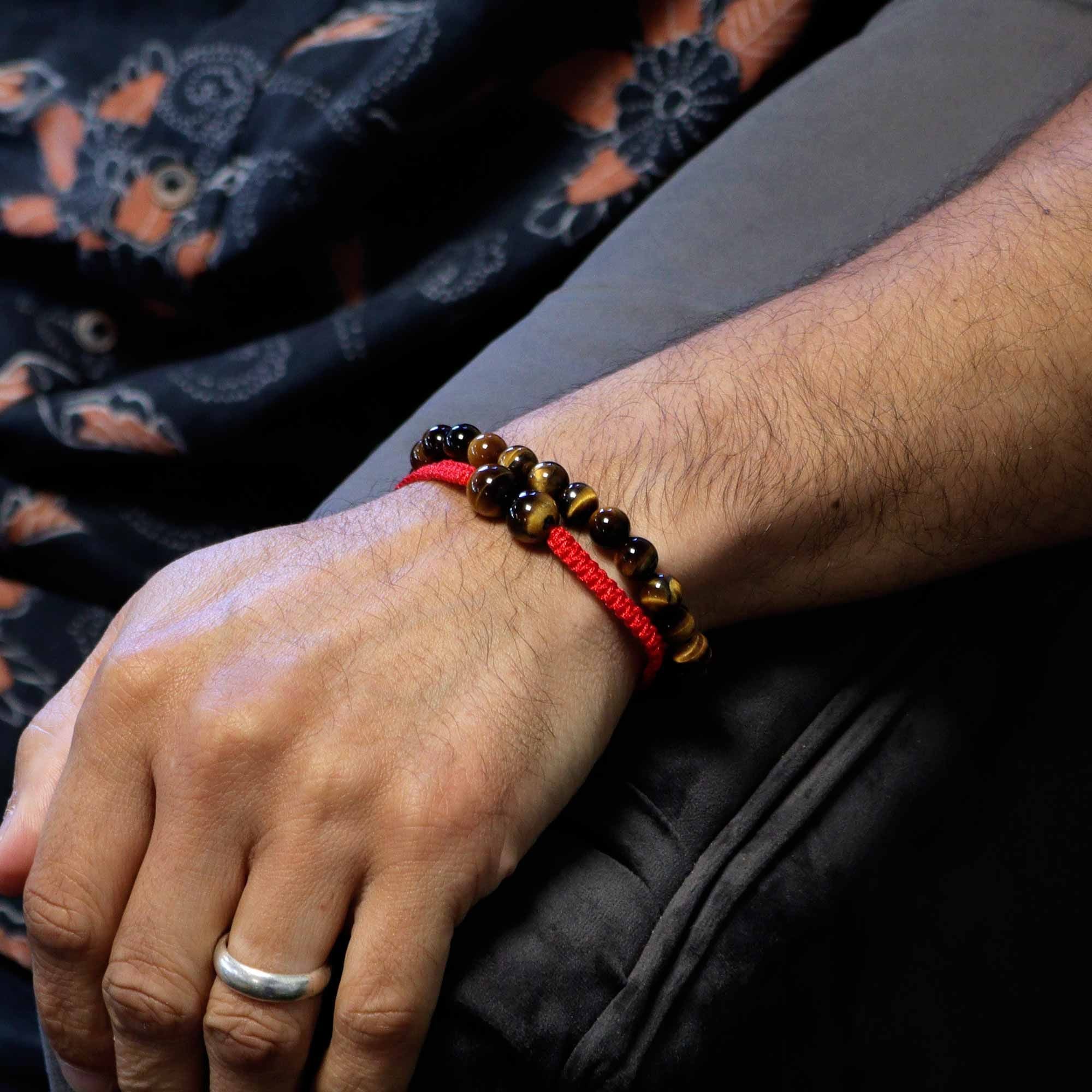 Pulseiras Duplo Poder em Pedras Naturais – Olho de Tigre