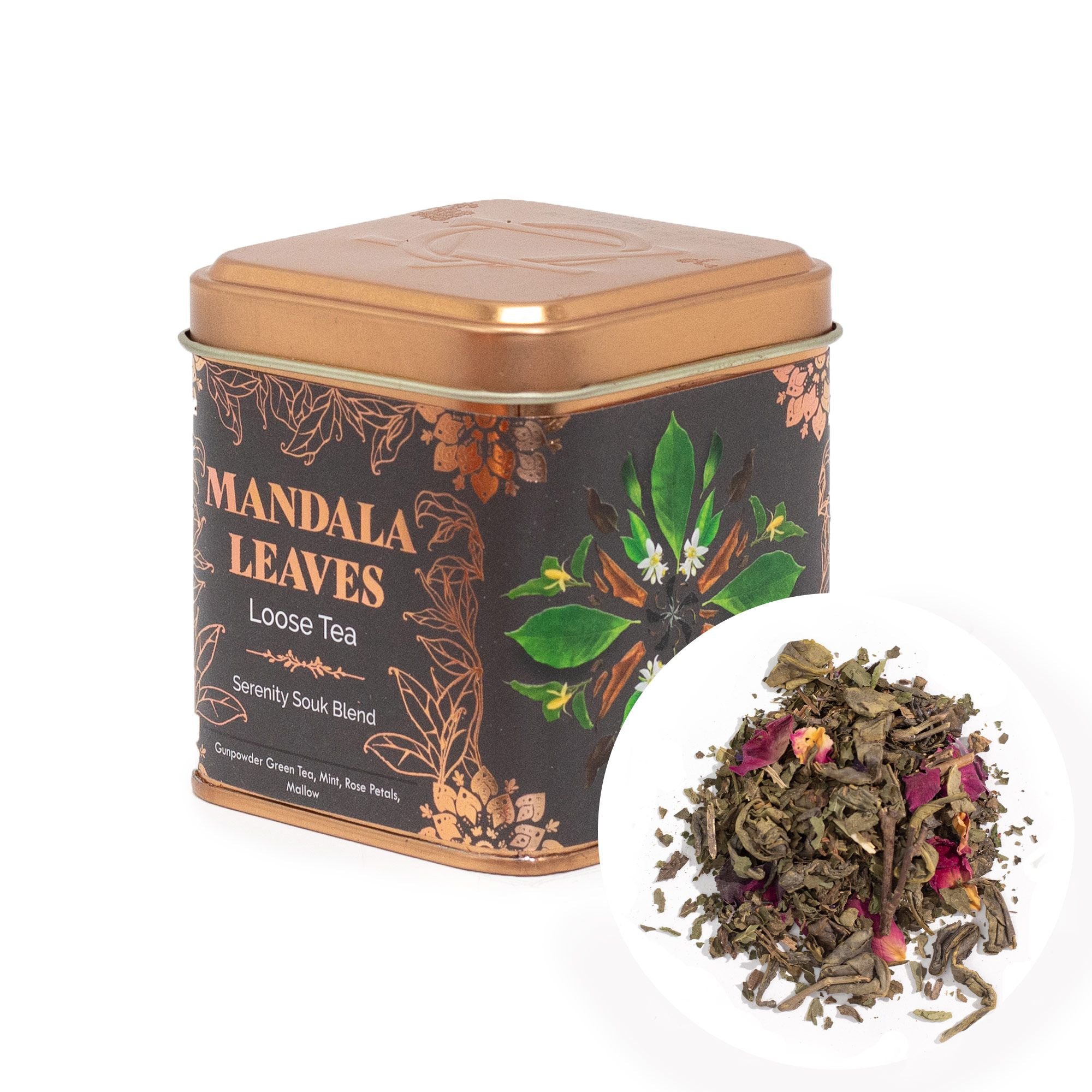 Mistura de Chá Artesanal Serenity Souk – Lata 50g