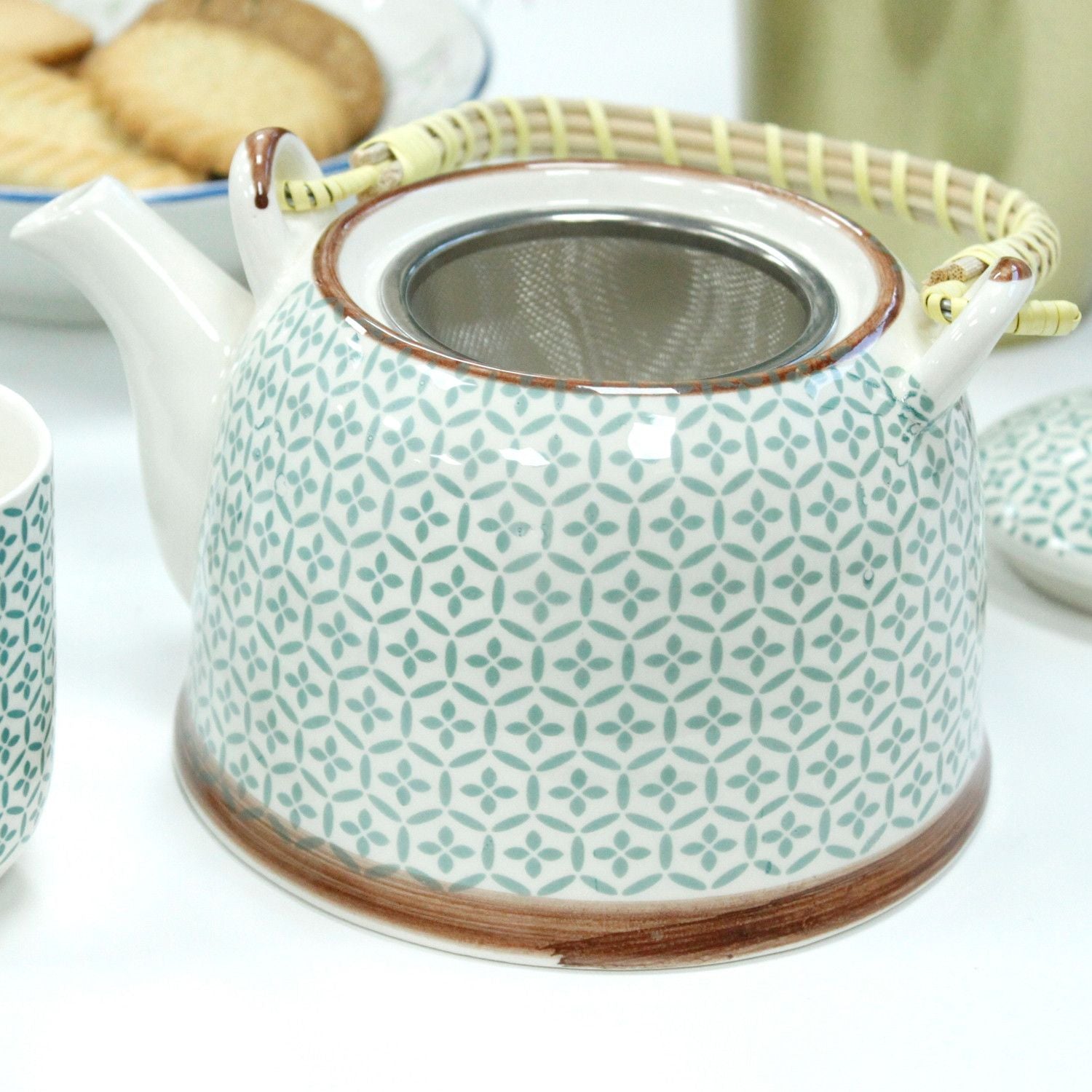 Conjunto de Bule – Mosaico Verde