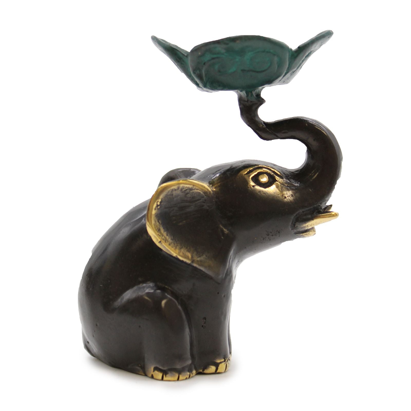 Porta-Velas / Incensário Elefante Pequeno