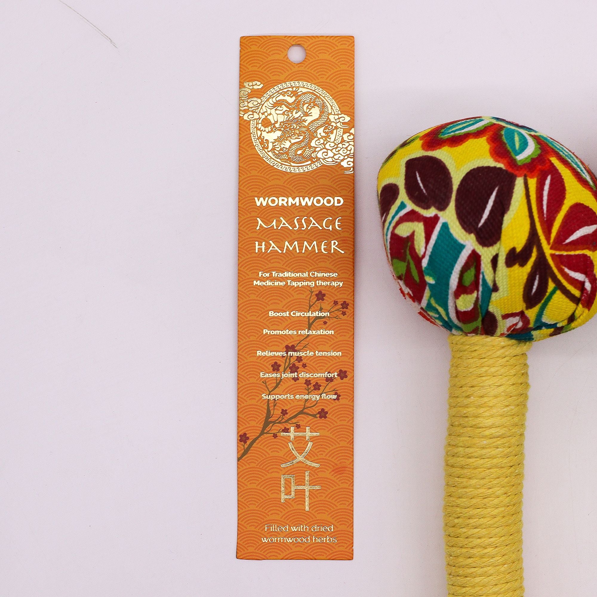 Martelo de Massagem com Artemísia – Amarelo