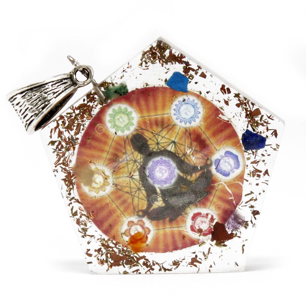 Pendente de Orgonite - Chakra Pentágono
