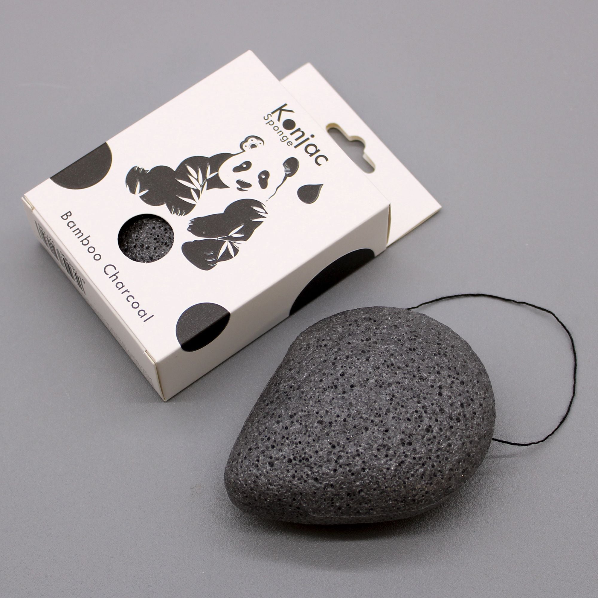 Esponja Facial Konjac con Carbón de Bambú, Antibacteriana