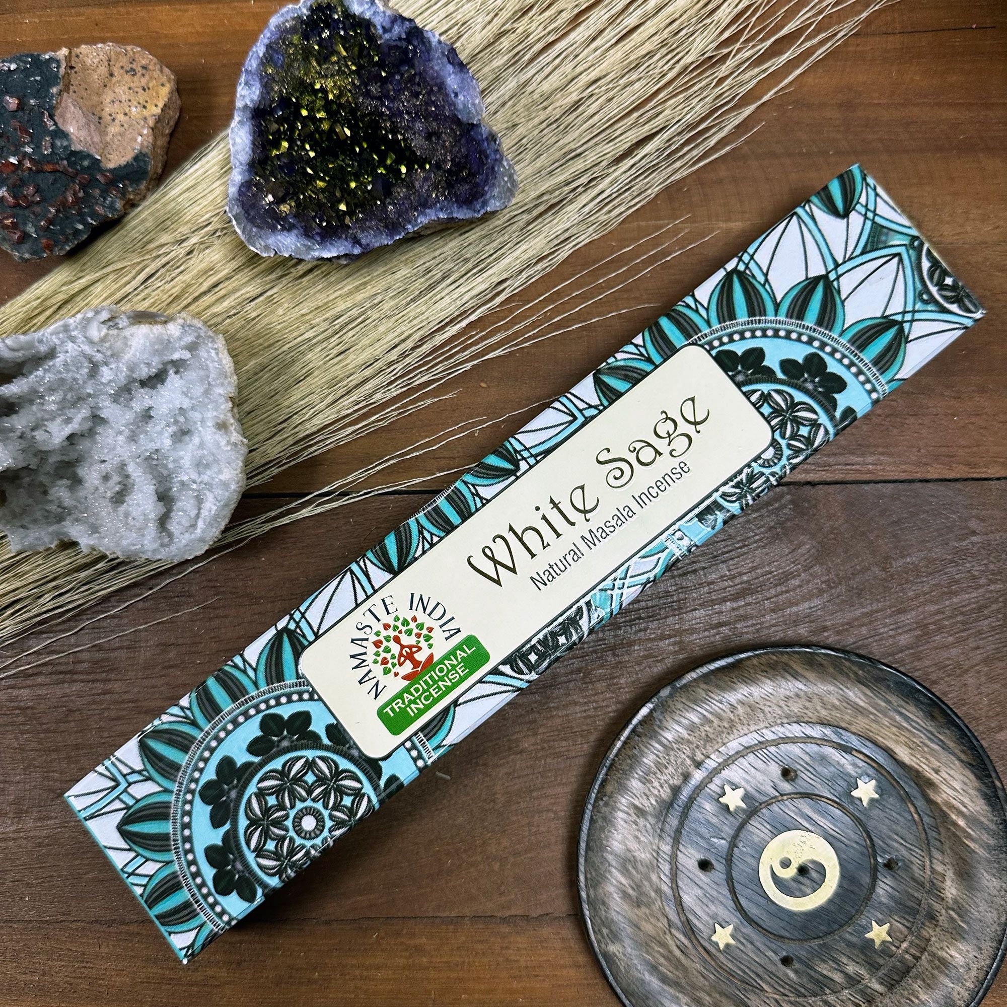 Incenso Namaste Mandala Masala Sálvia Branca