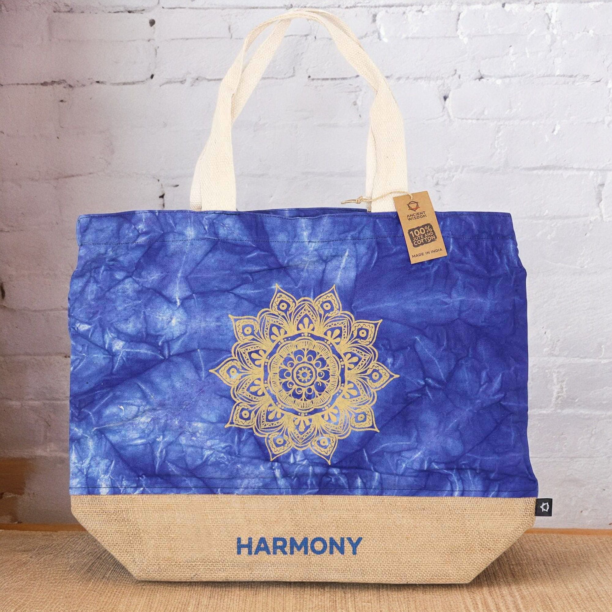 All Natural Bag - Blue - Mandala - Harmony