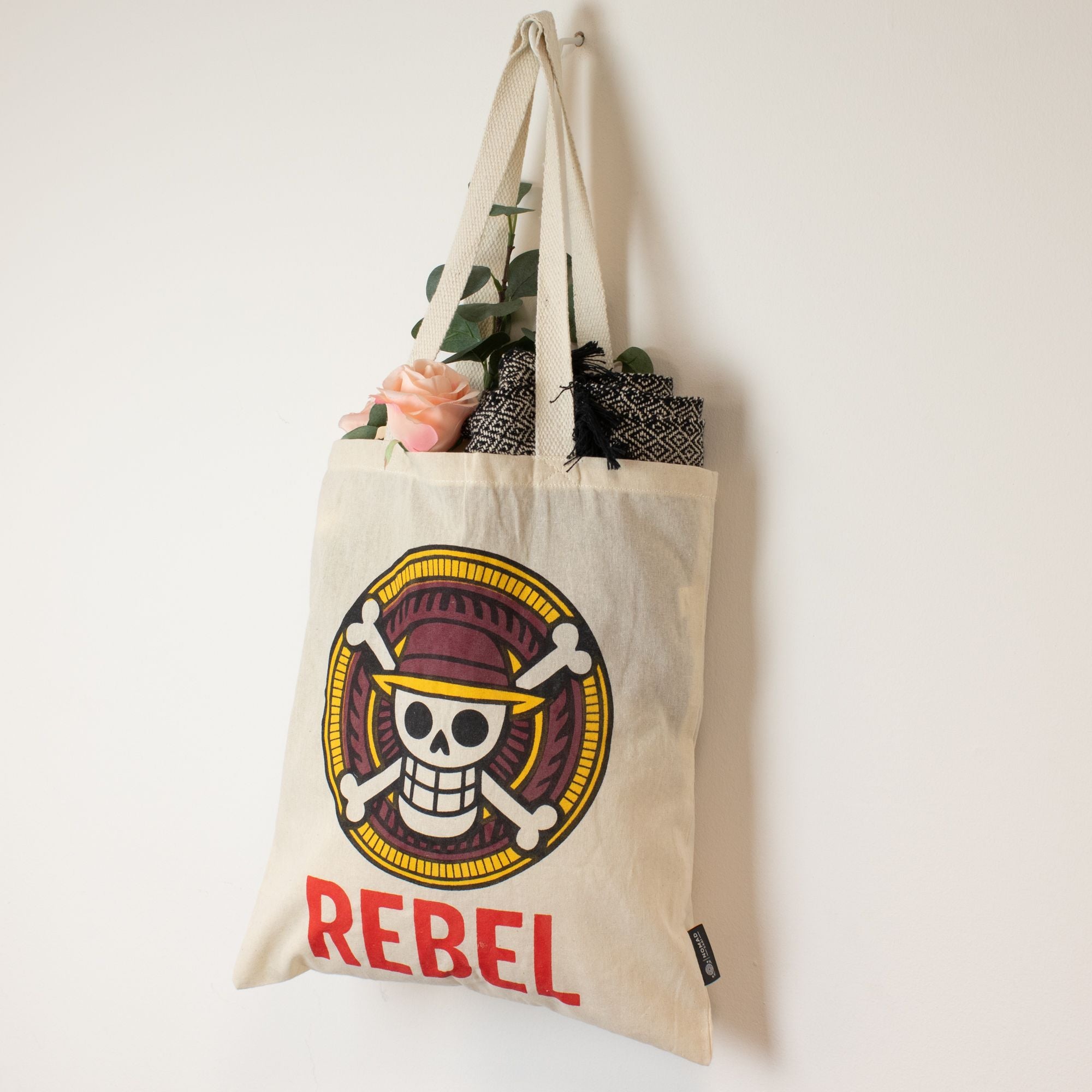 Iconic Basic Nomad Sari Tote Bag - REBEL - Natural 4oz
