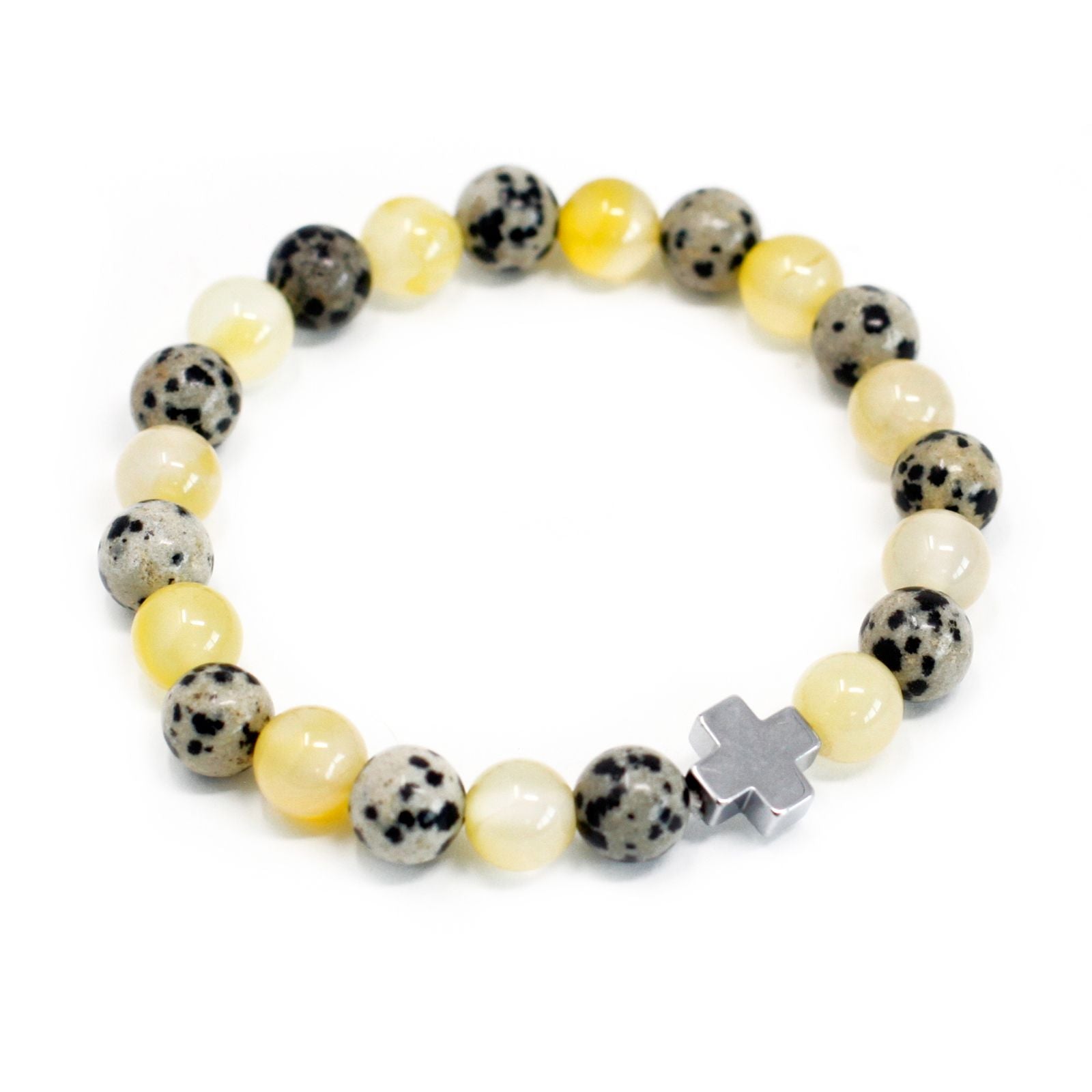 Set of 2 Natural Stone Bracelets – Protection