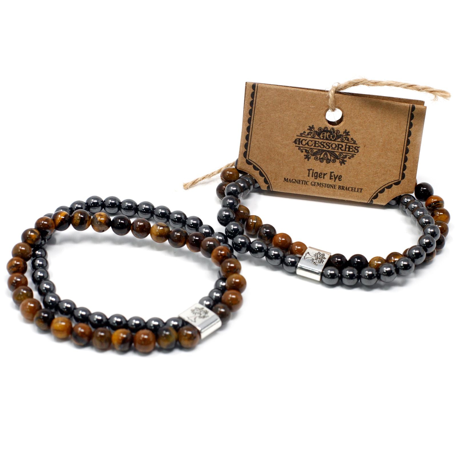 Magnetic Bracelet in Natural Stones – Tiger's Eye
