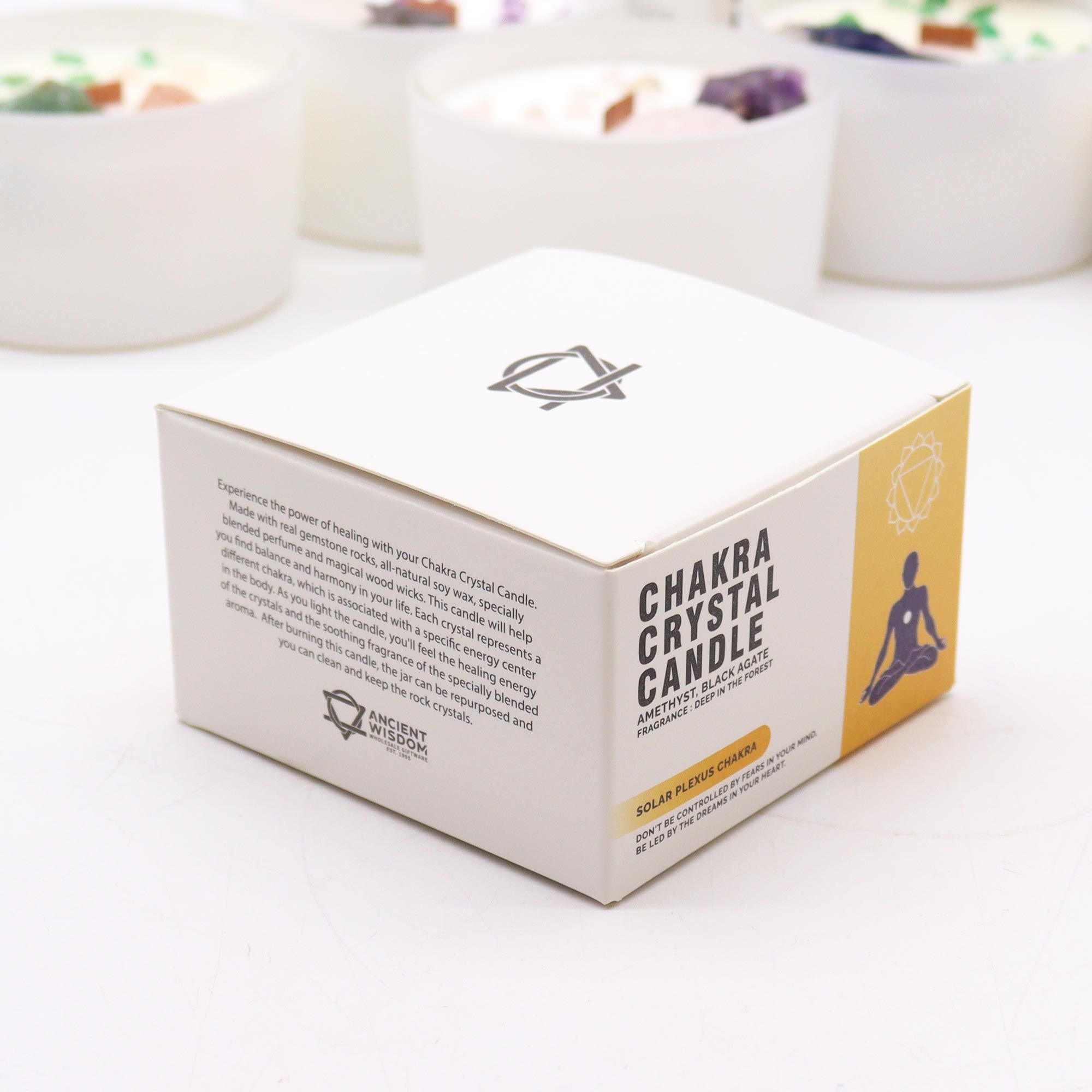 Vela de Cristal Chakra Plexo Solar