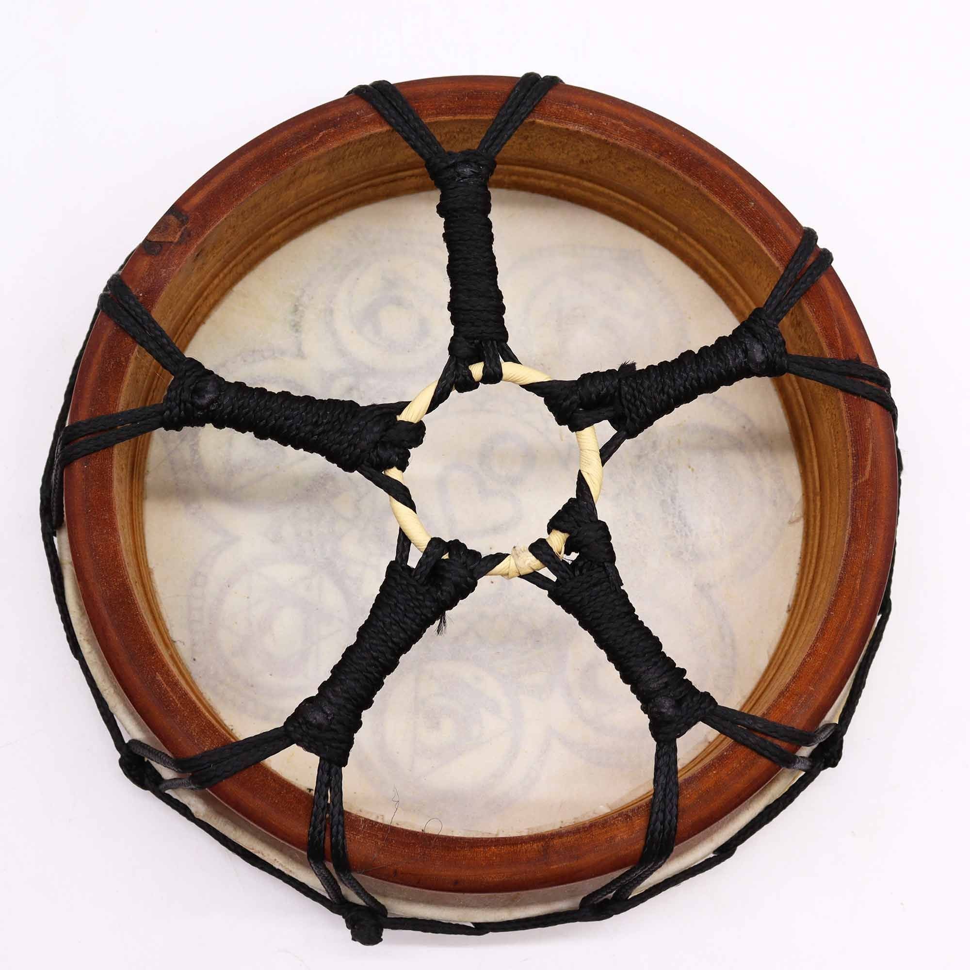 Tambor Xamânico Chakra com Baqueta - 25 cm