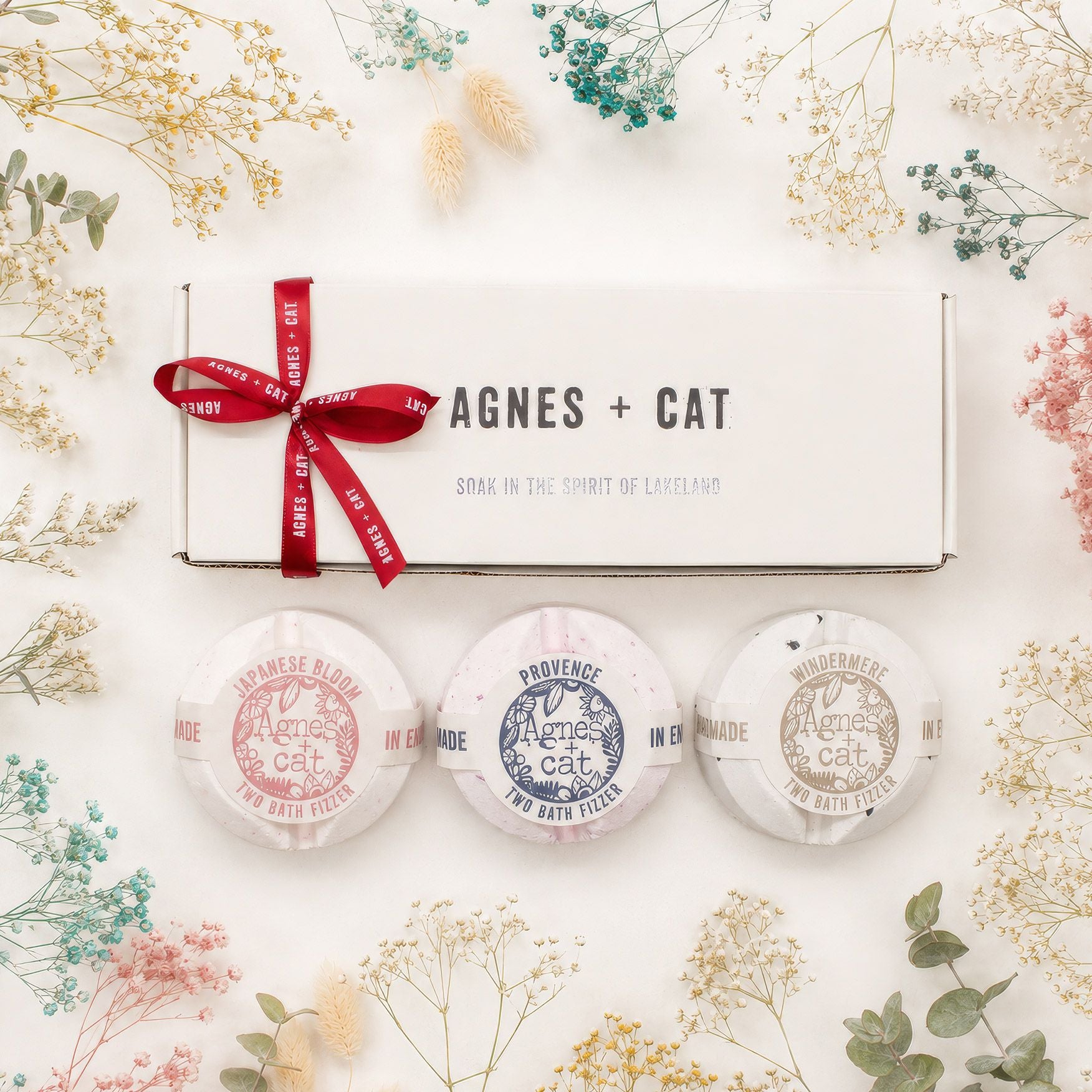 Conjunto Efervescentes de Banho Favoritas de Lakeland Agnes + Cat