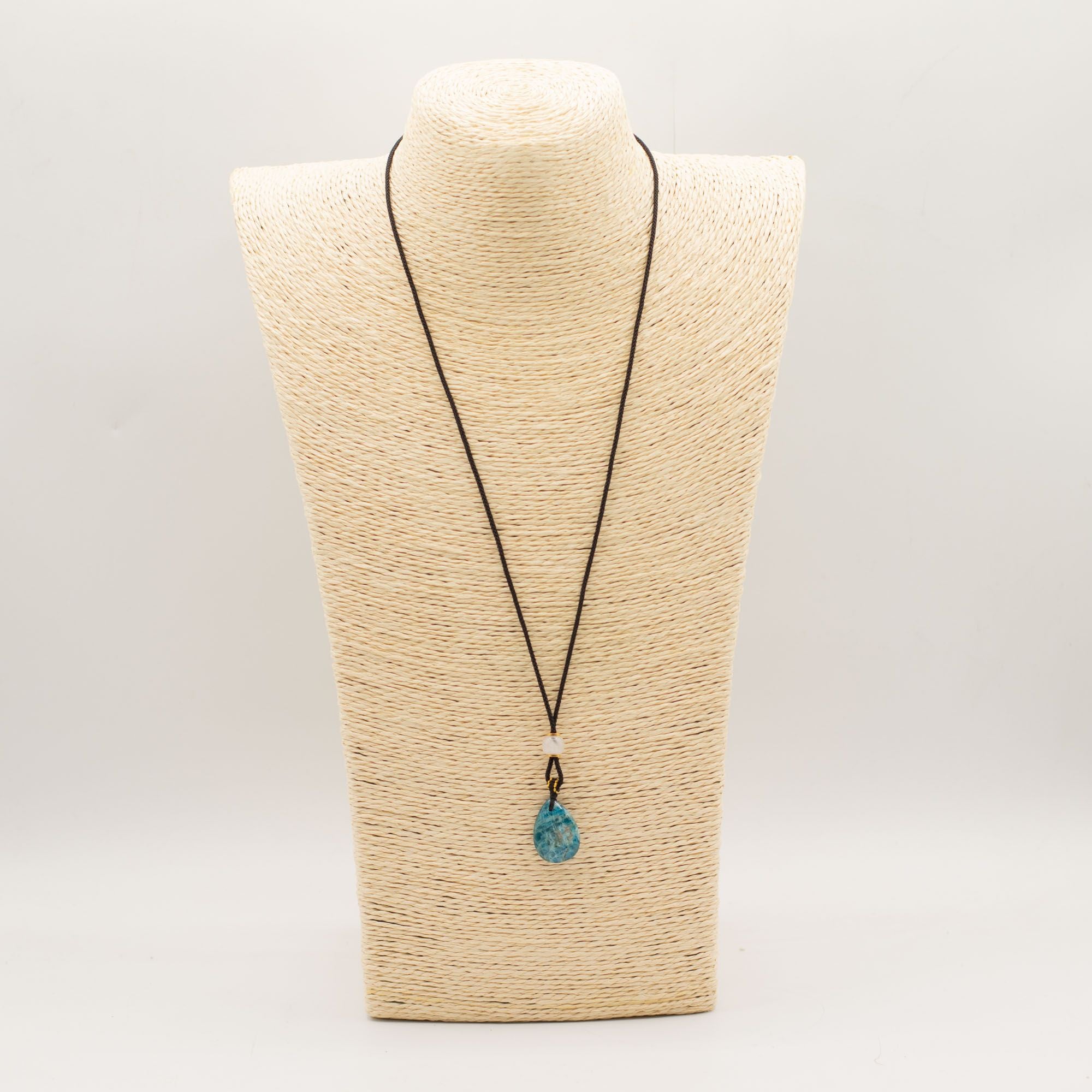 Pendente de Pedra Preciosa - Lágrima de Howlite