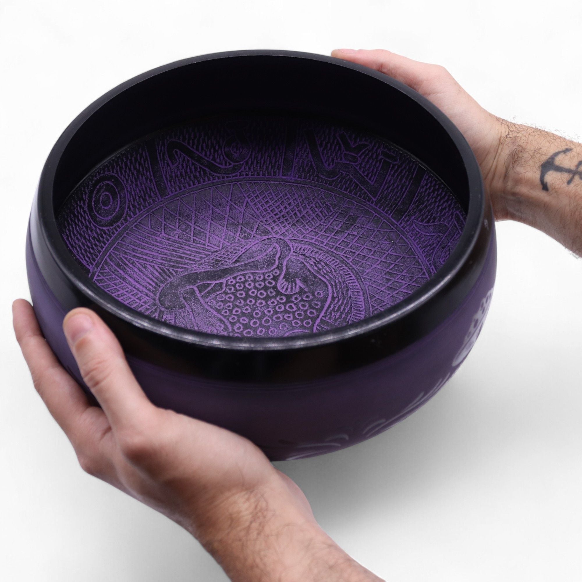 Cuenco Tibetano en Forma de Hongo – Purple Haze
