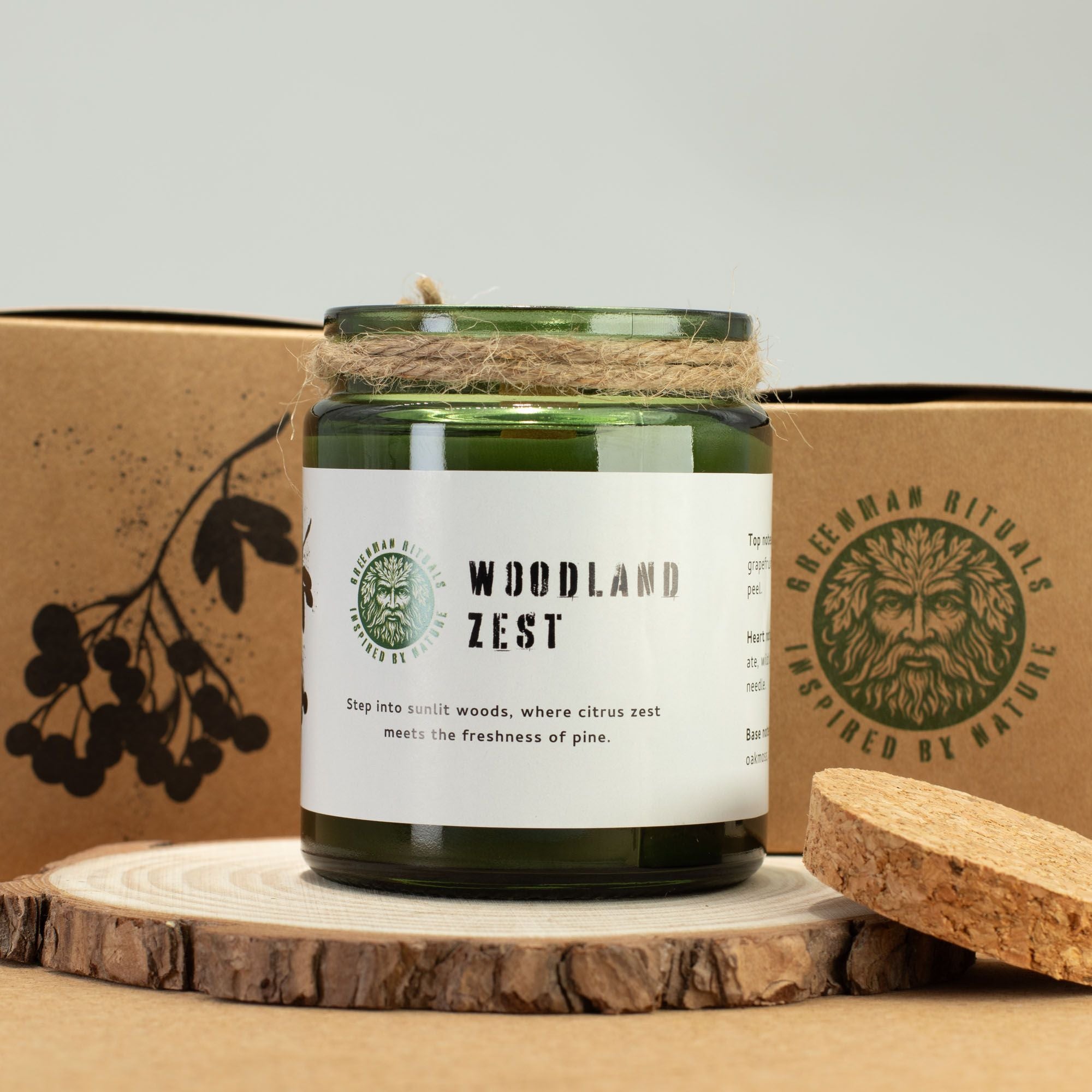 Vela de Soja Greenman Woodwick Essência da Floresta