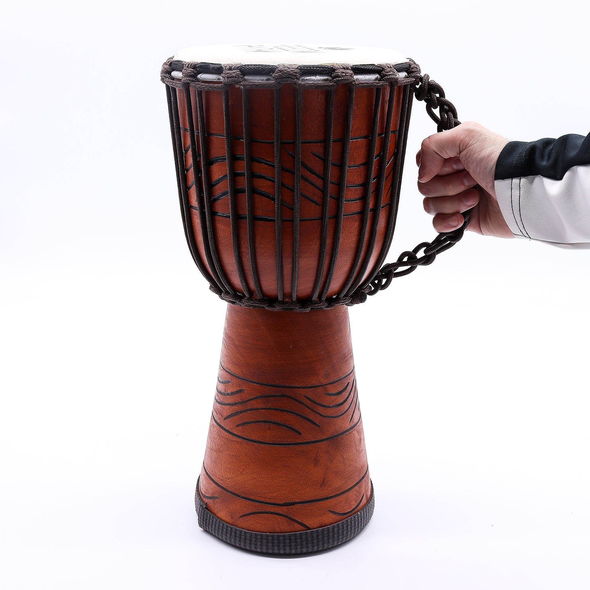 Tambor Djembé Profissional Médio - Ritmo da Liberdade (Agudo) - 40 cm (18 cm diâmetro)
