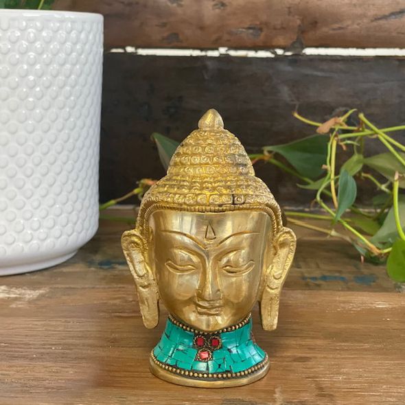 Figura de Buda em Latão – Cabeça Grande