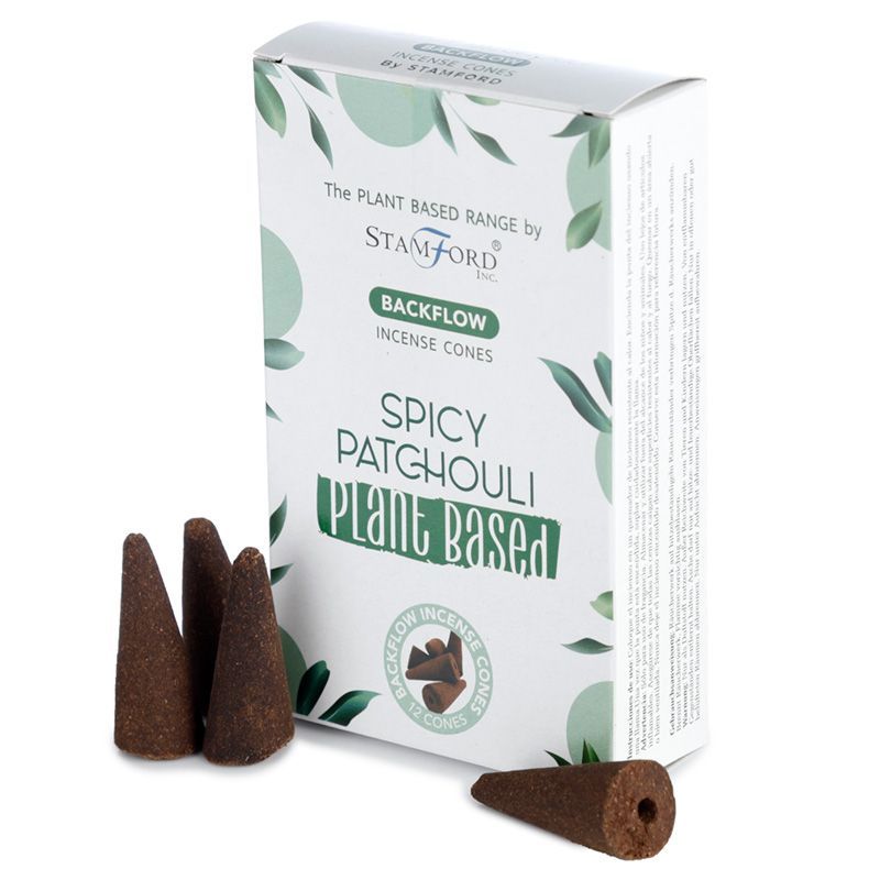 Cones de Incenso de Fluxo Inverso à Base de Plantas Patchouli Picante
