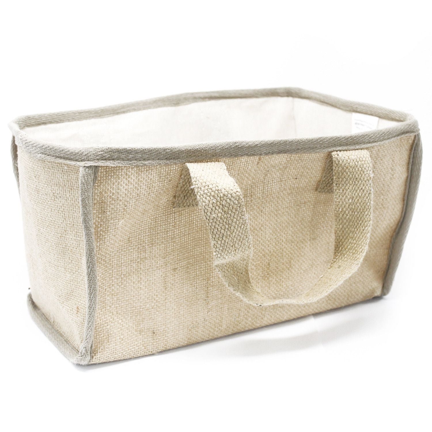 Cesto Grande de Juta - 33x18x20 cm - Natural