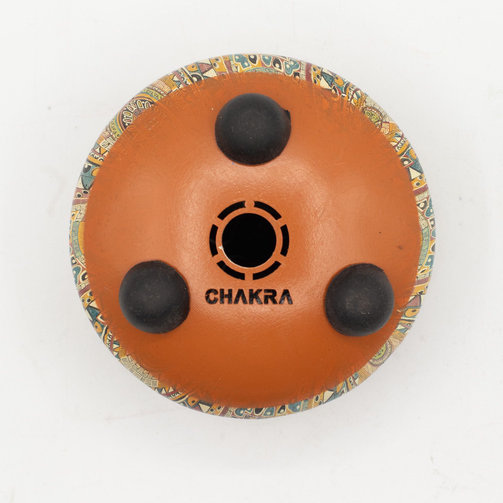 Tambor Hapi pequeno Om Mandala - 13x9 cm