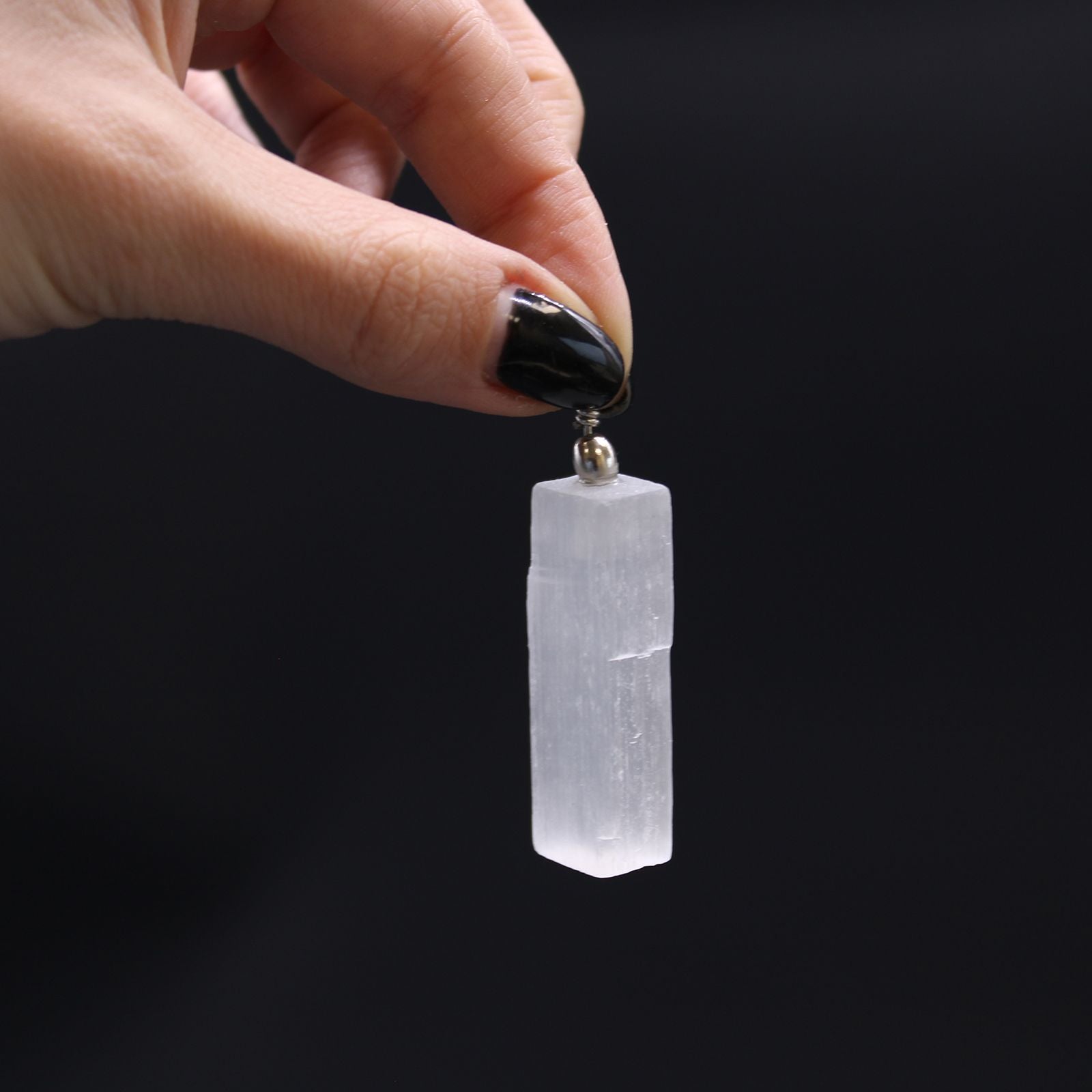 Pendente de Selenite Natural