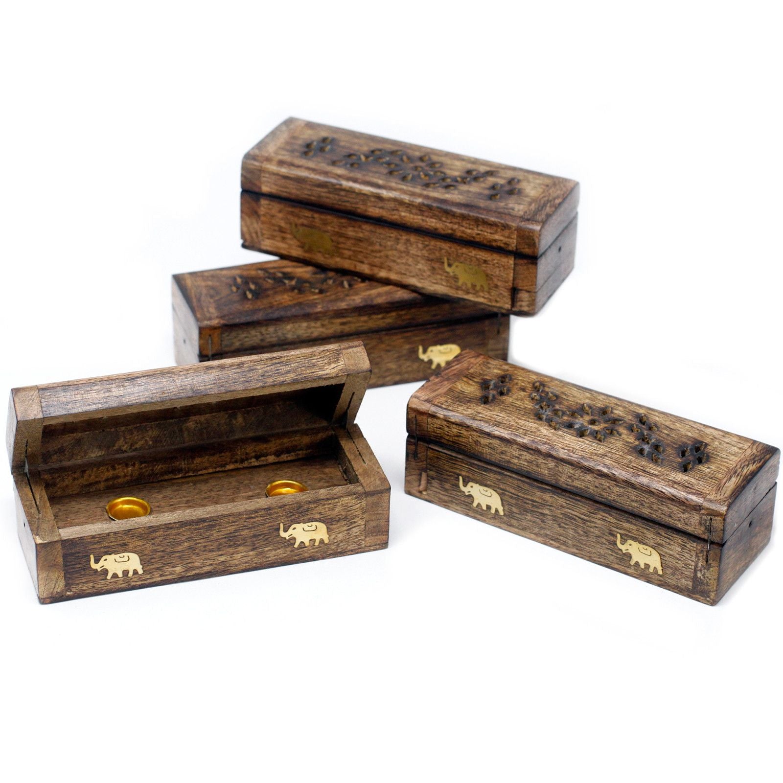 Caja de humo para conos en madera de mango