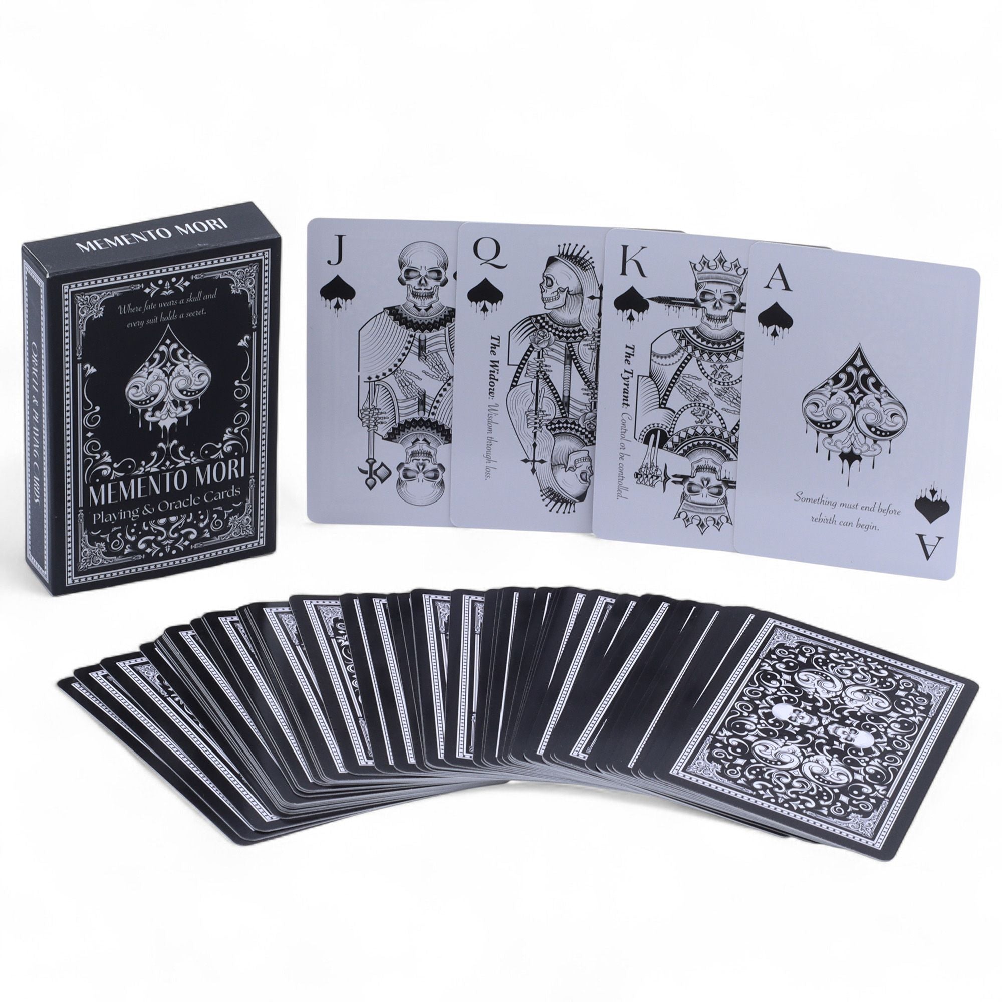 Cartas de Jogo e Oráculo Góticas Memento Mori