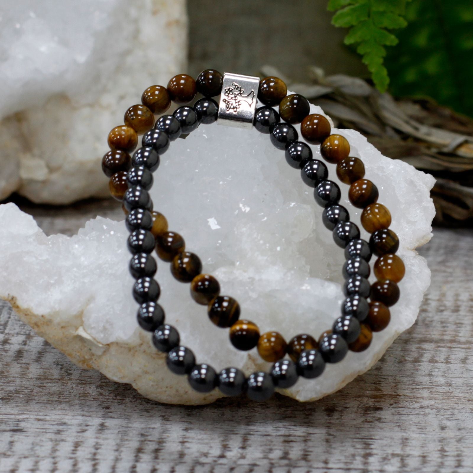 Magnetic Bracelet in Natural Stones – Tiger's Eye