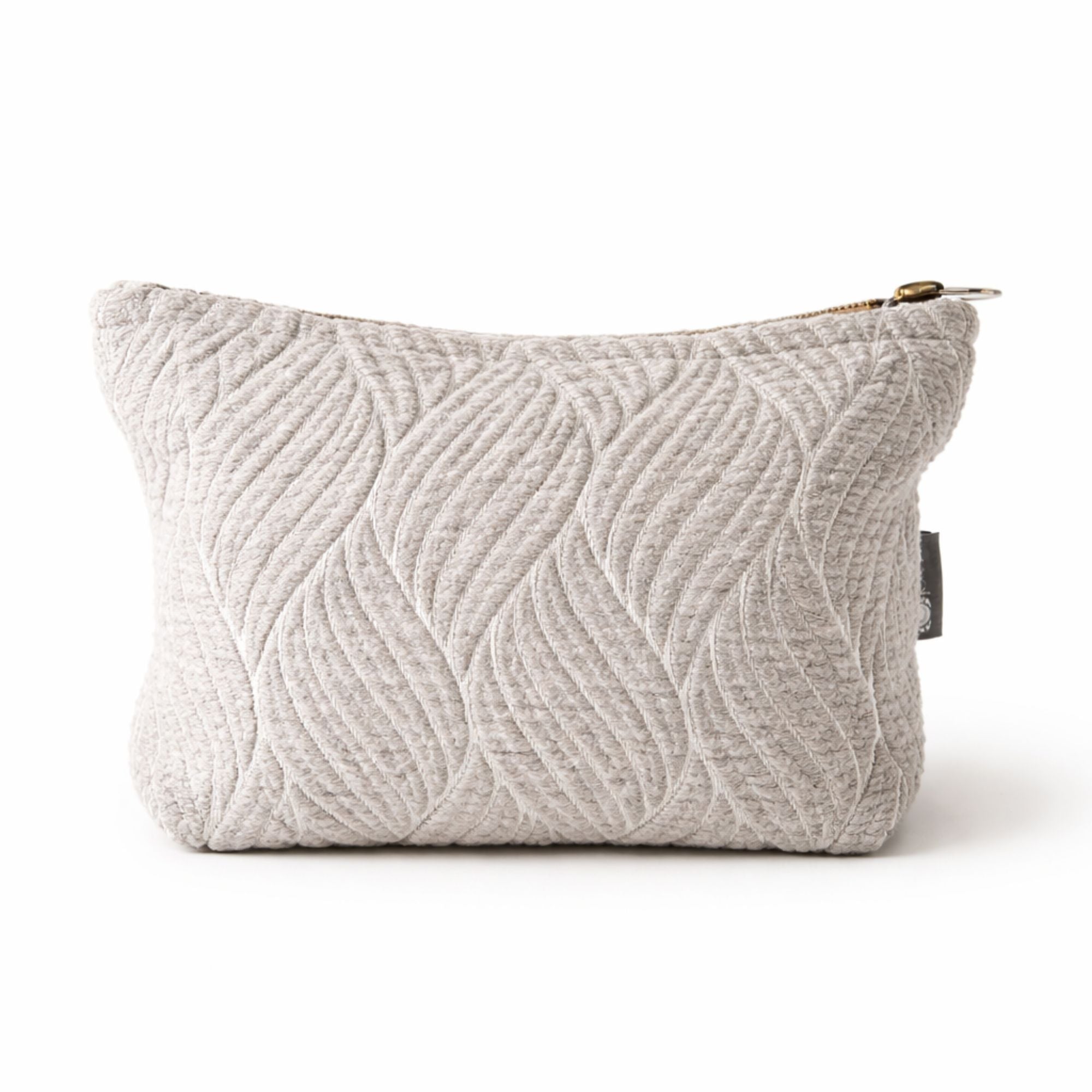 Necessaire em Tecido Jacquard Indiano - Padrão Tecido Noturno
