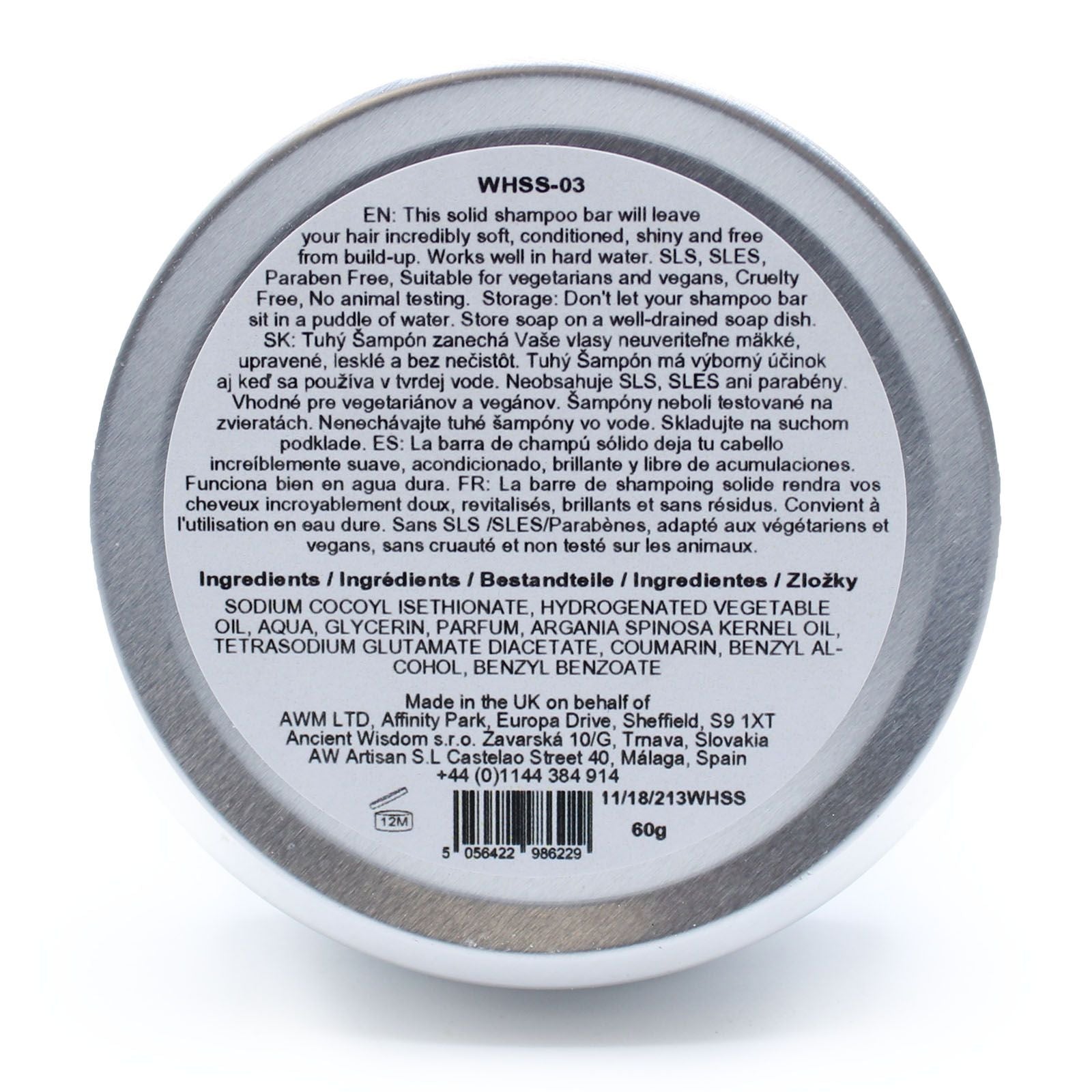 Champú Sólido Wild Hare - Coco - 60 g