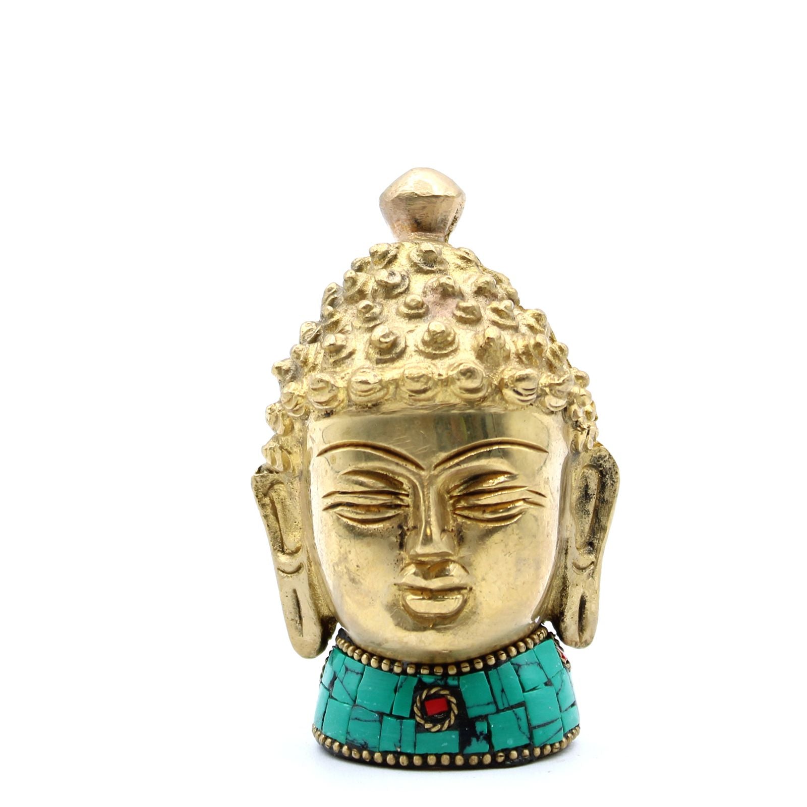 Figura de Buda em Latão – Cabeça Média