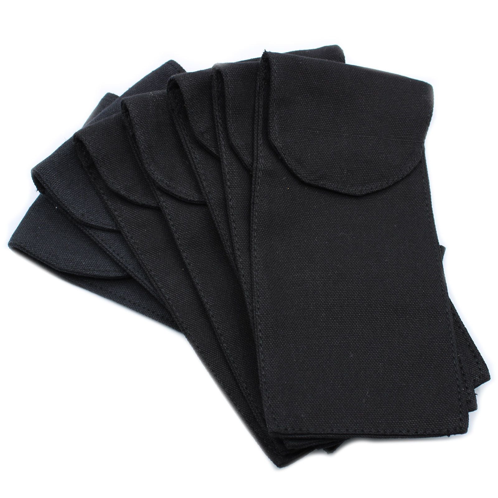 Bolsa de Algodão para Rolo Facial em Pedra Natural, Preto