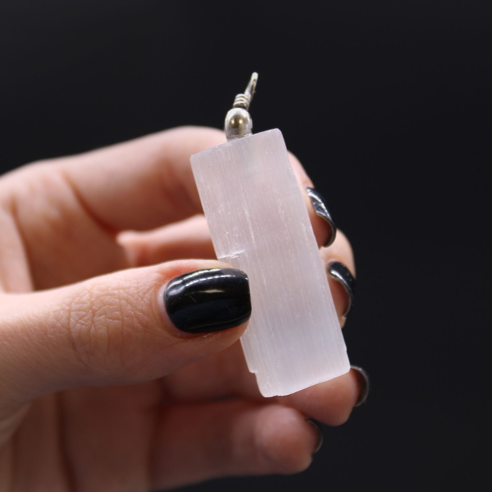 Pendente de Selenite Natural