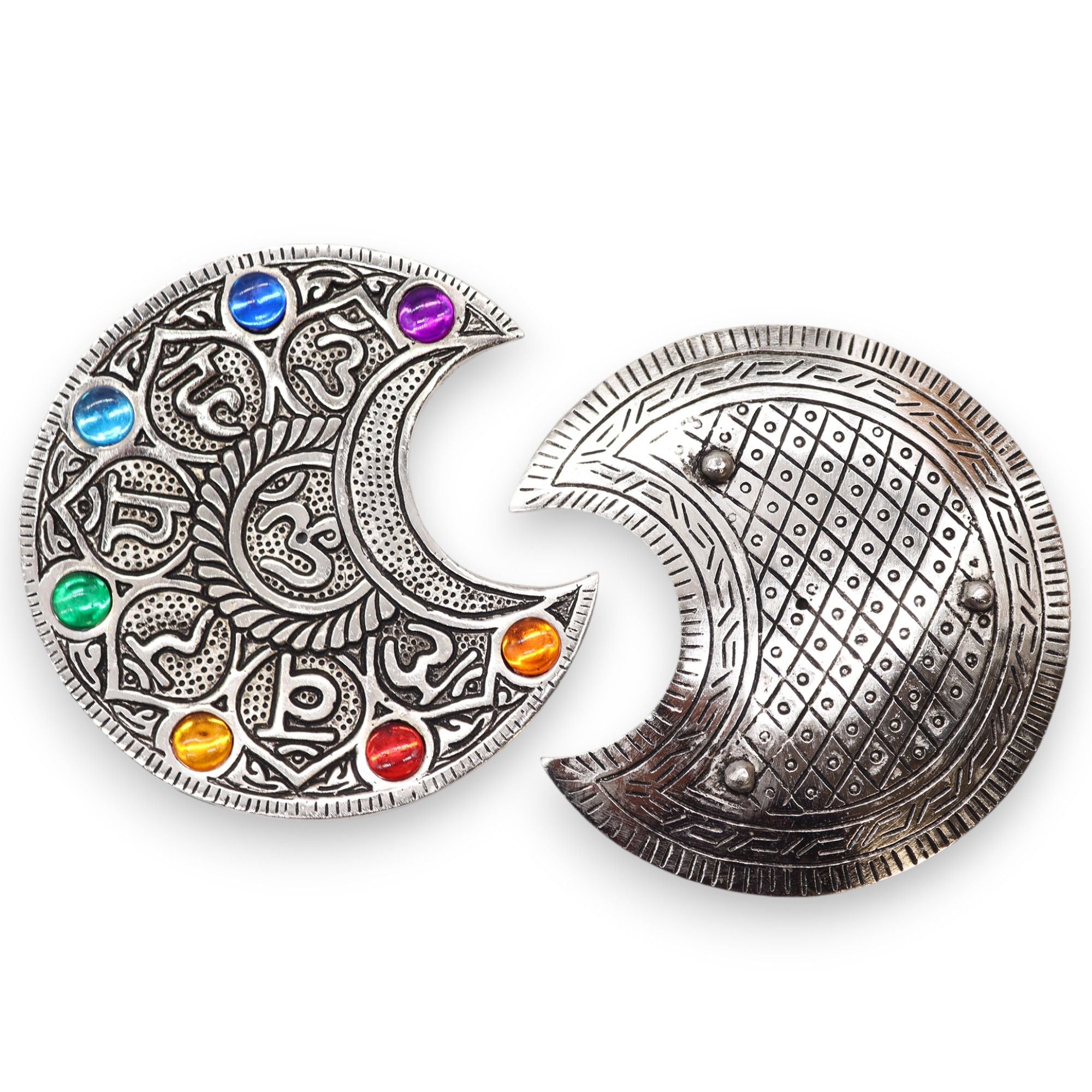 Suporte de Incenso Lua Sete Chakras
