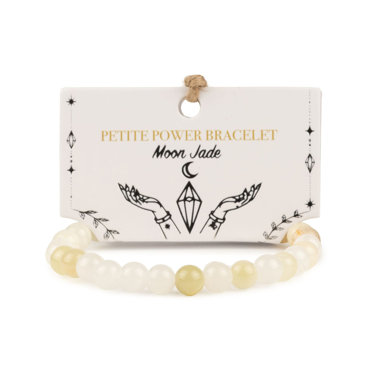 Pulseira de Poder Pequena (17cm x 6mm) - Jade da Lua