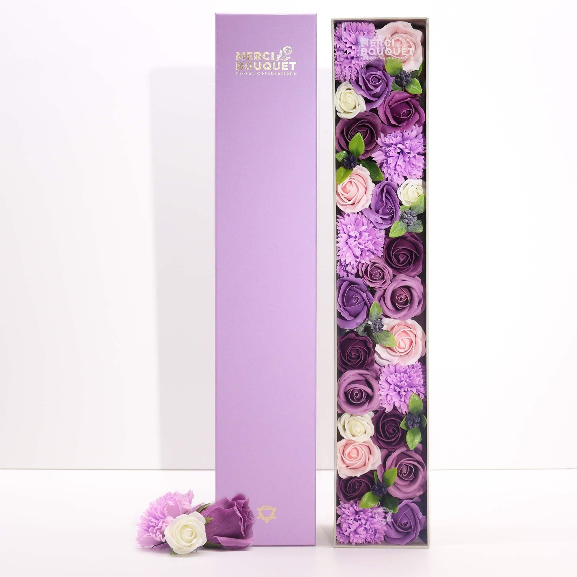 Caixa Extra Longa - Lavanda, Rosa e Cravo