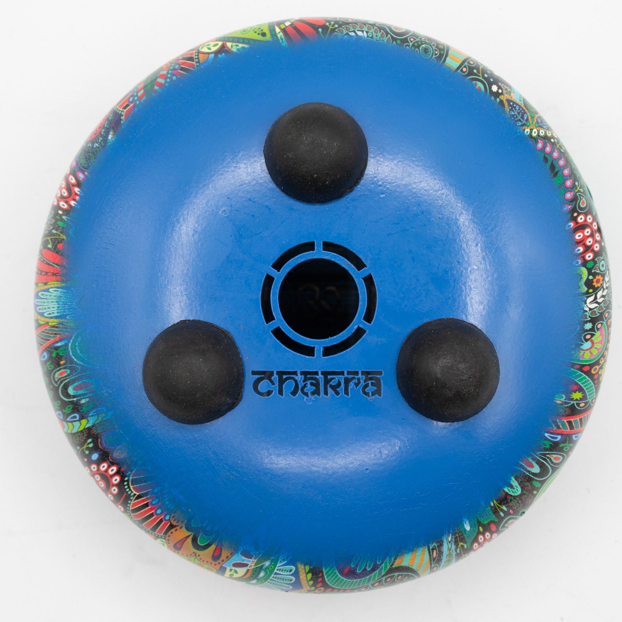 Tambor Hapi Low Med Folha Mandala - 14x7 cm