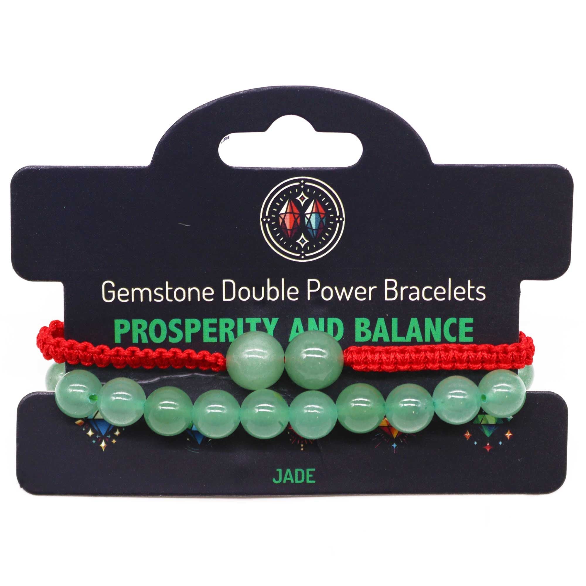 Pulseras Doble Poder en Piedras Naturales – Jade