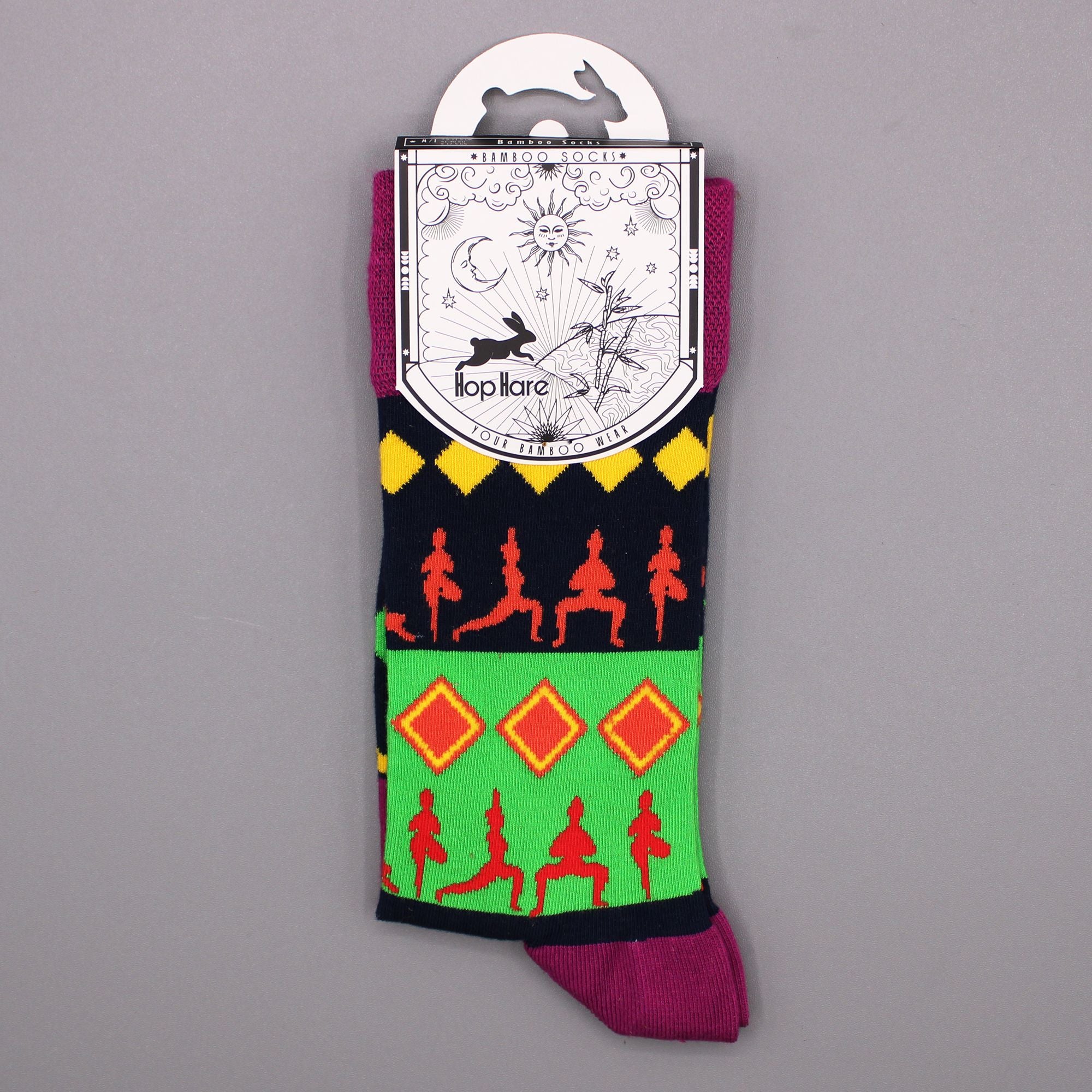 Meias de bambu Hop Hare S/M - Posturas de Yoga