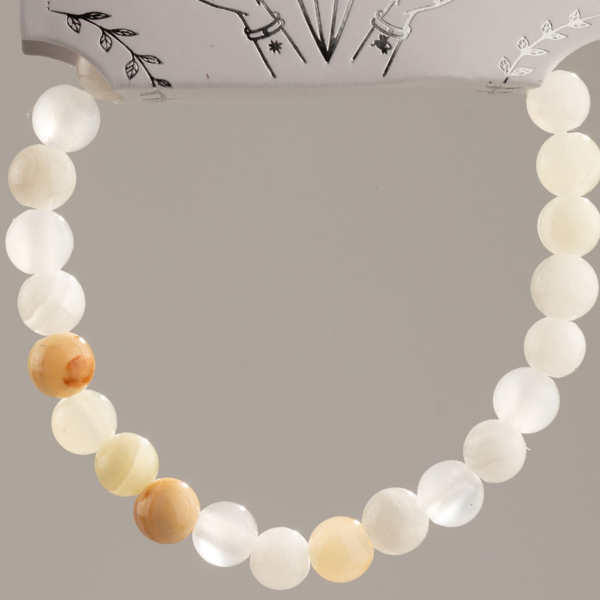Pulseira de Poder Pequena (17cm x 6mm) - Jade da Lua