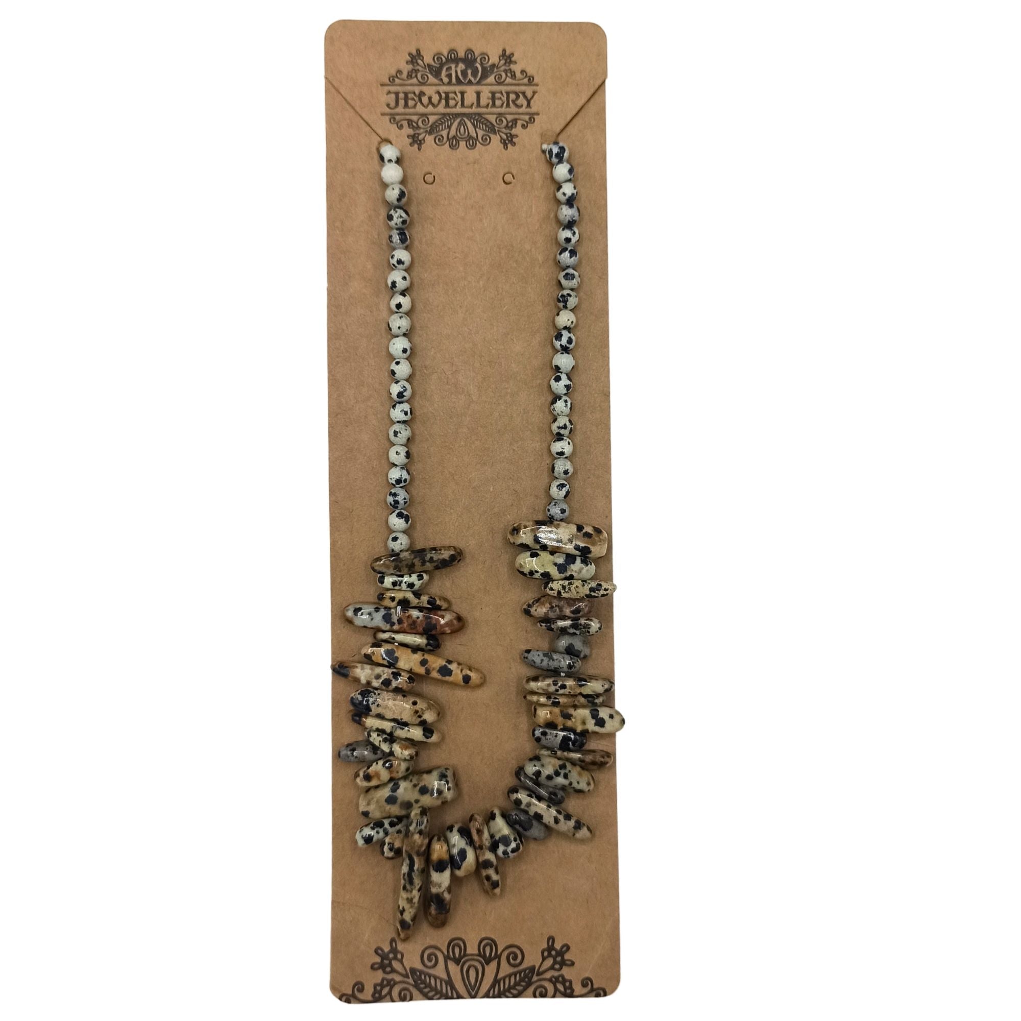 Colar de Gemas Longstone - Pedra Dálmata