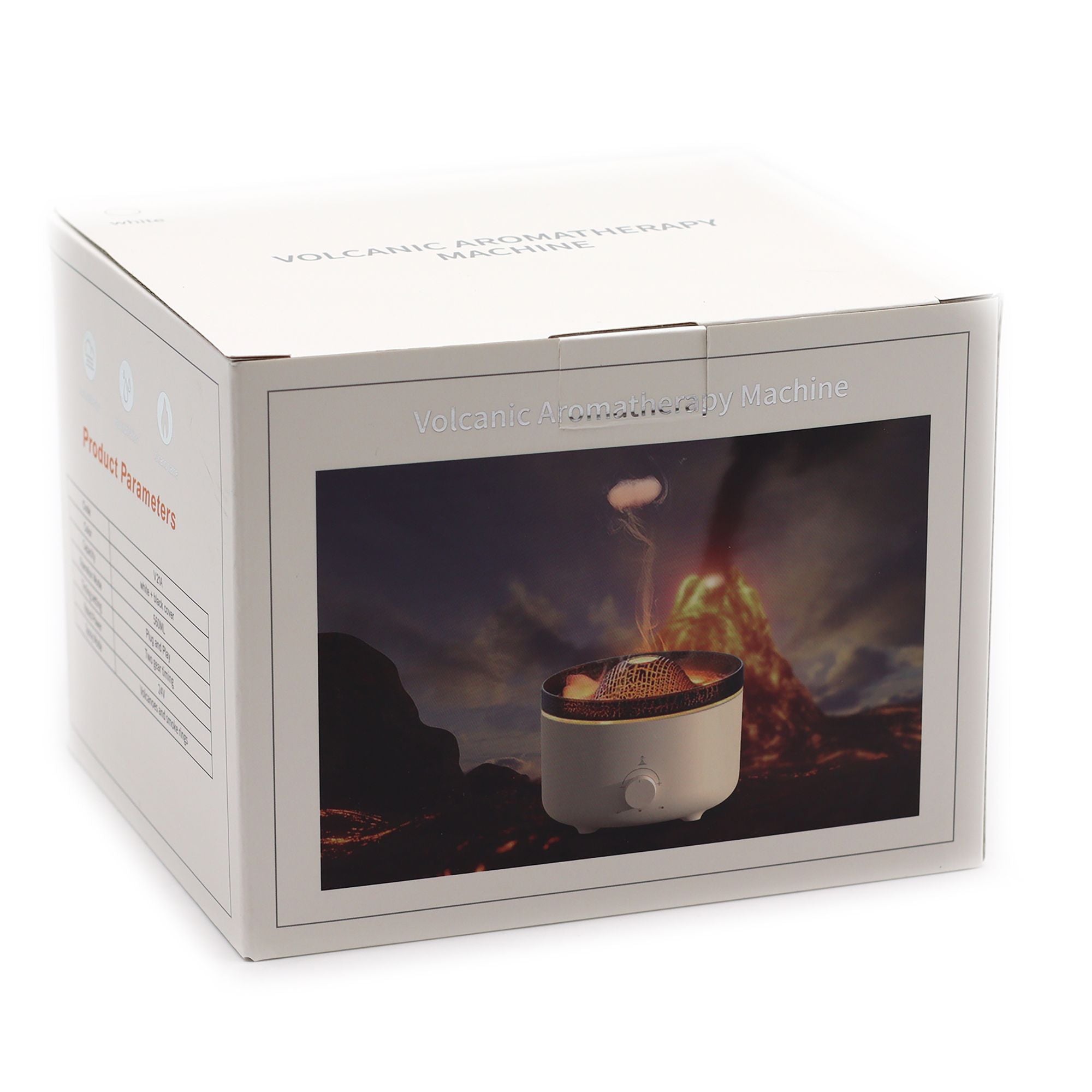 Difusor de Aroma Eléctrico Grande con Efecto Volcán de Dos Colores (Enchufe EU)