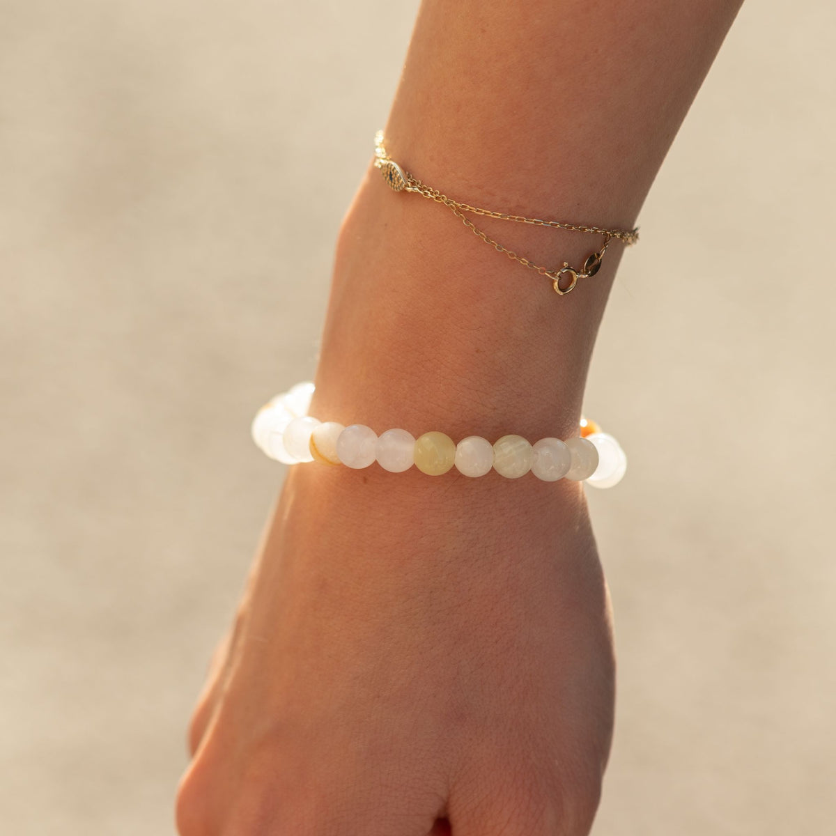 Pulseira de Poder Pequena (17cm x 6mm) - Jade da Lua