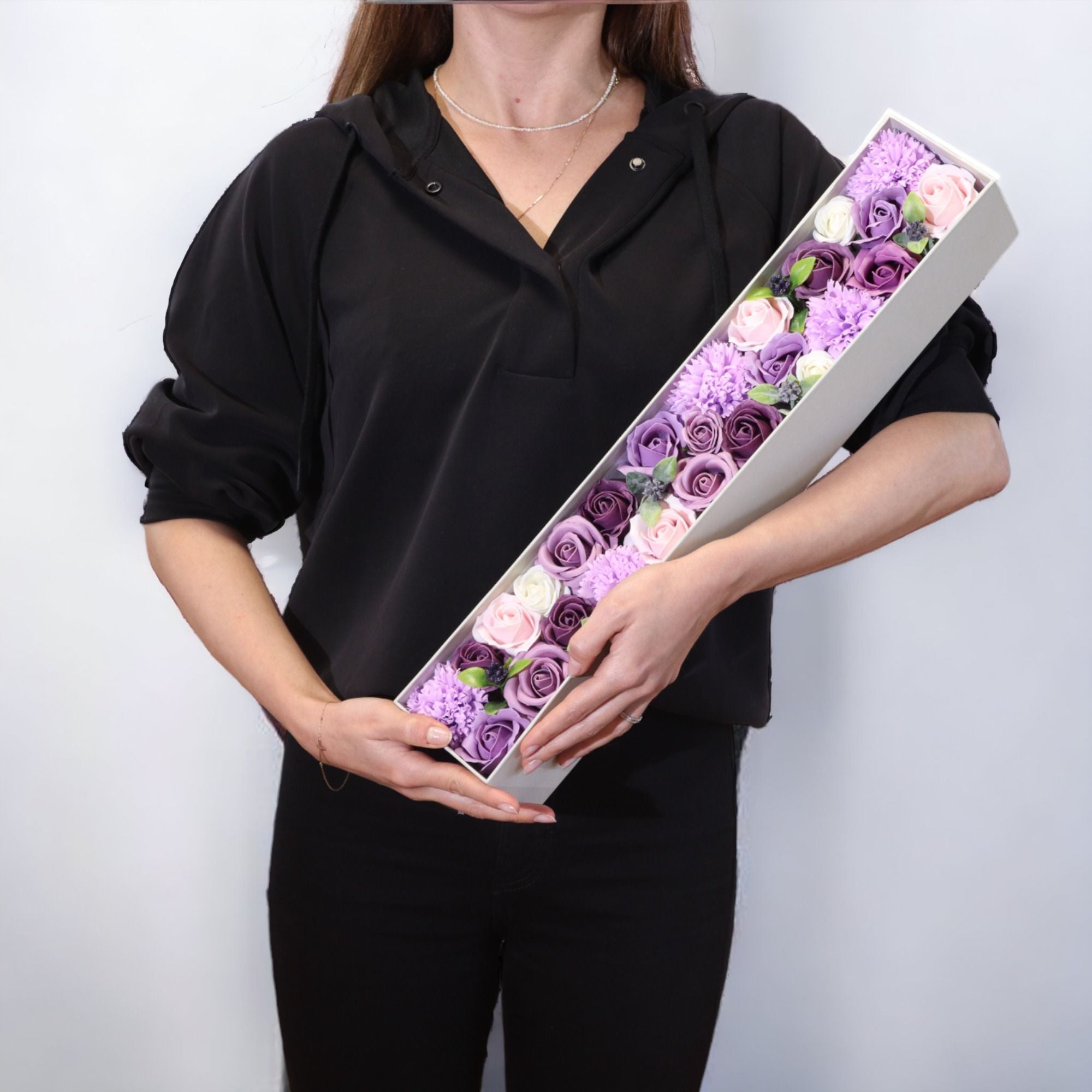 Caixa Extra Longa - Lavanda, Rosa e Cravo