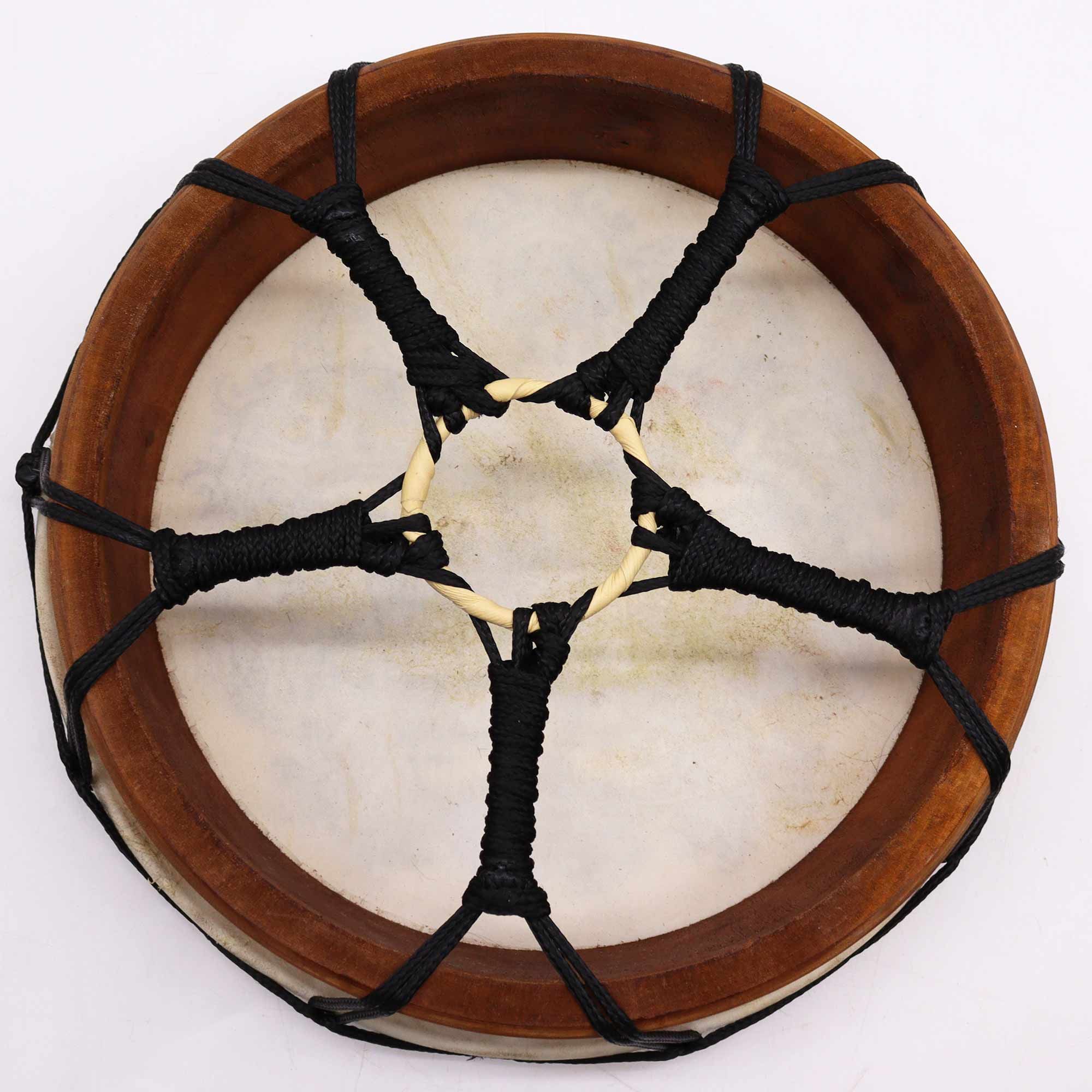 Tambor Xamânico Hamsa com Baqueta - 30 cm