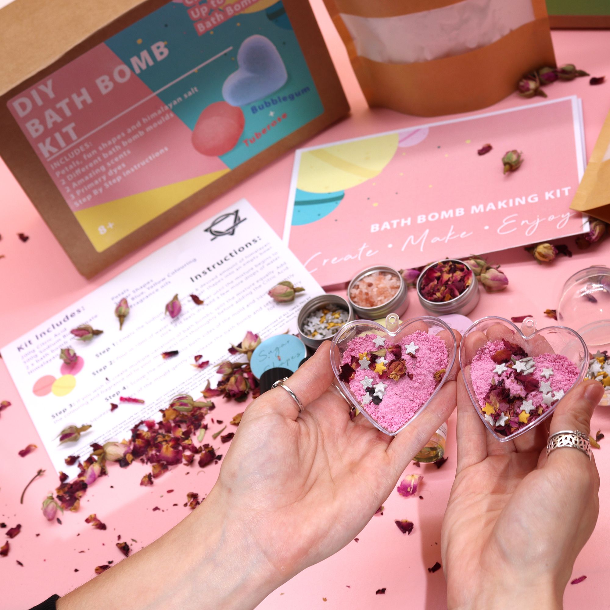 Kit de Bombas de Banho - Rosa e Pastilha Elástica